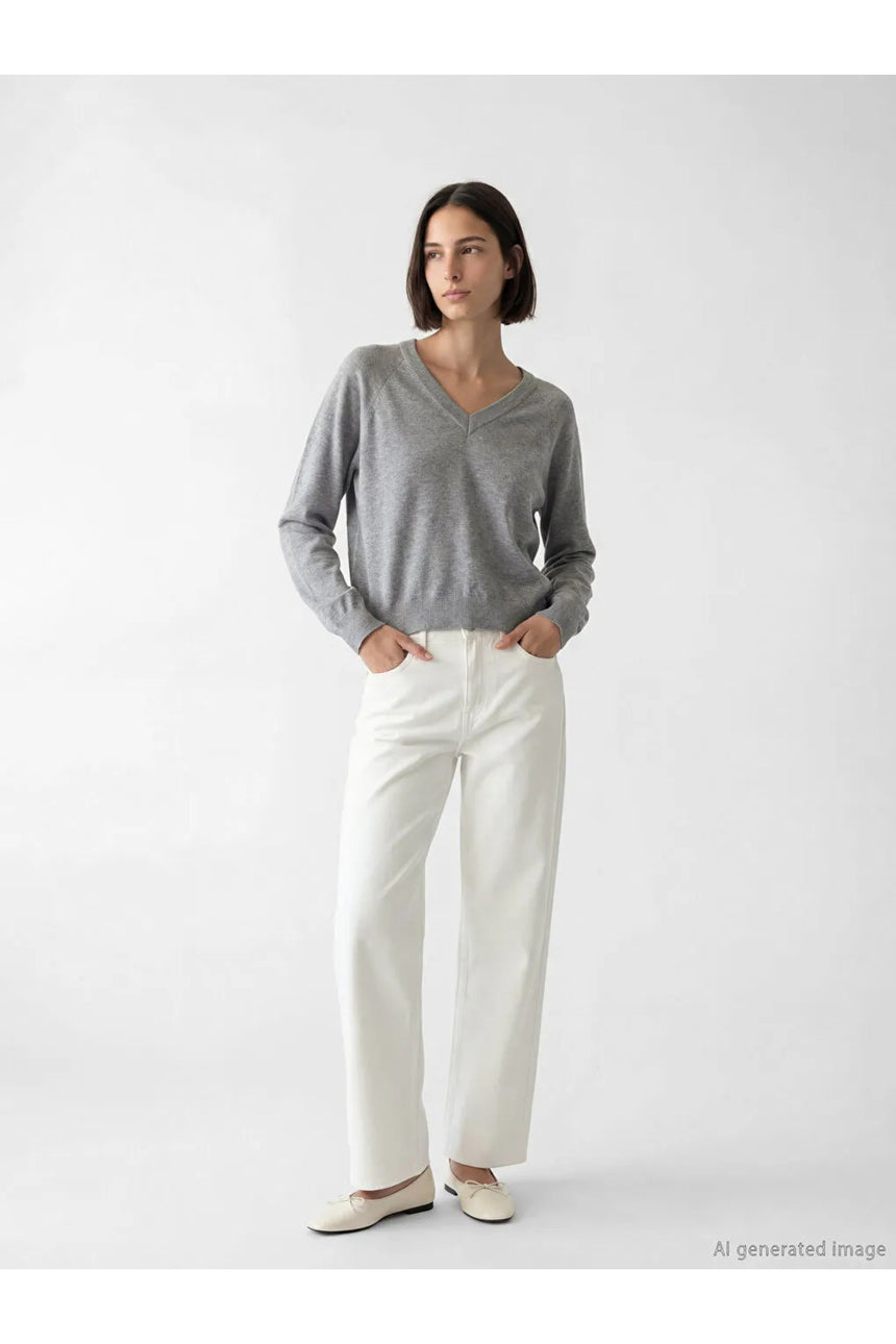 LCW KADIN S6MI62B8 PNT,WIDE-OYUNCAKRAIGHT-WHITE - Beyaz/ Kırık Beyaz
