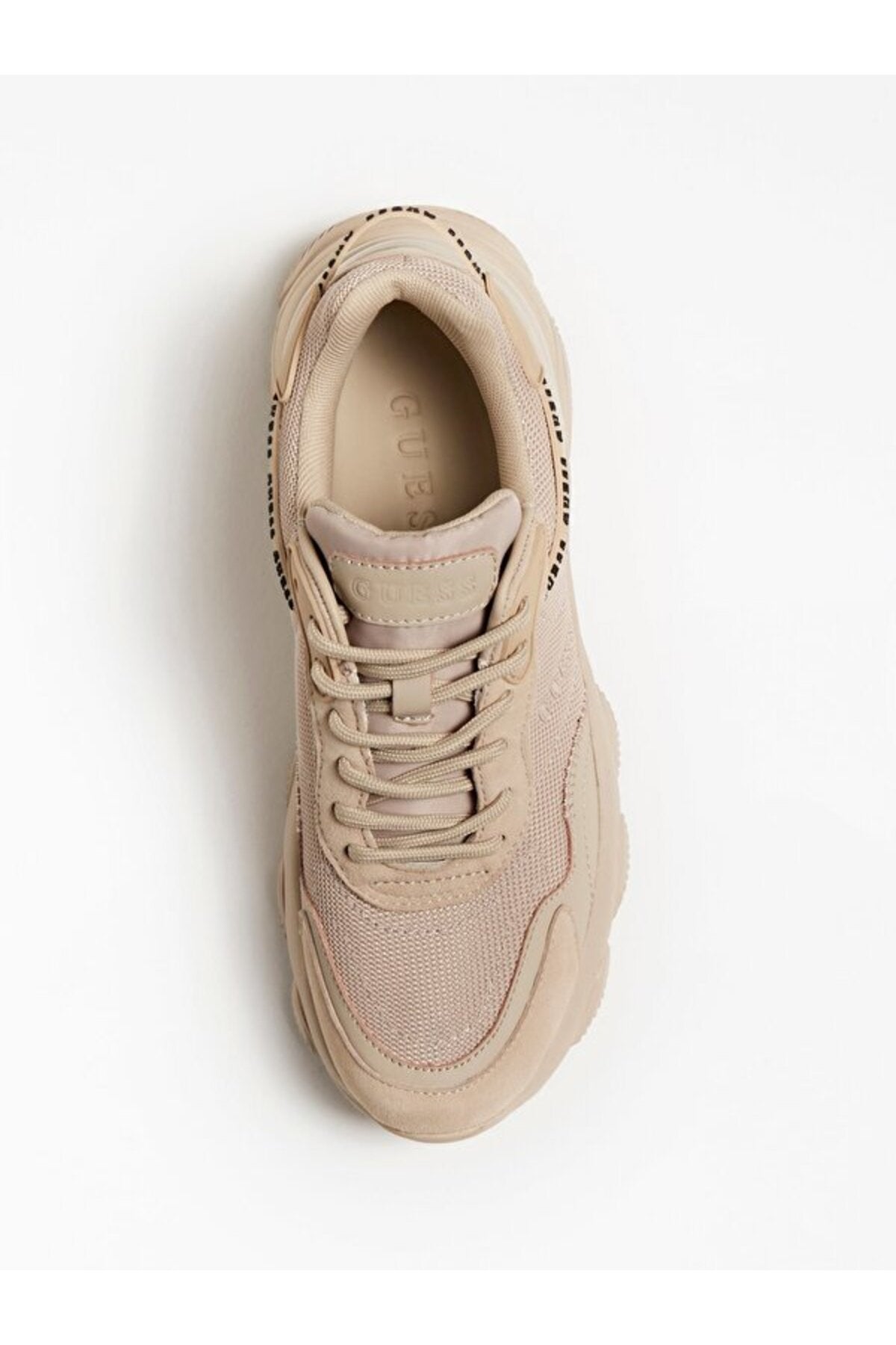 Guess Micola Kadın Sneaker FL7MIC - Bej Krem
