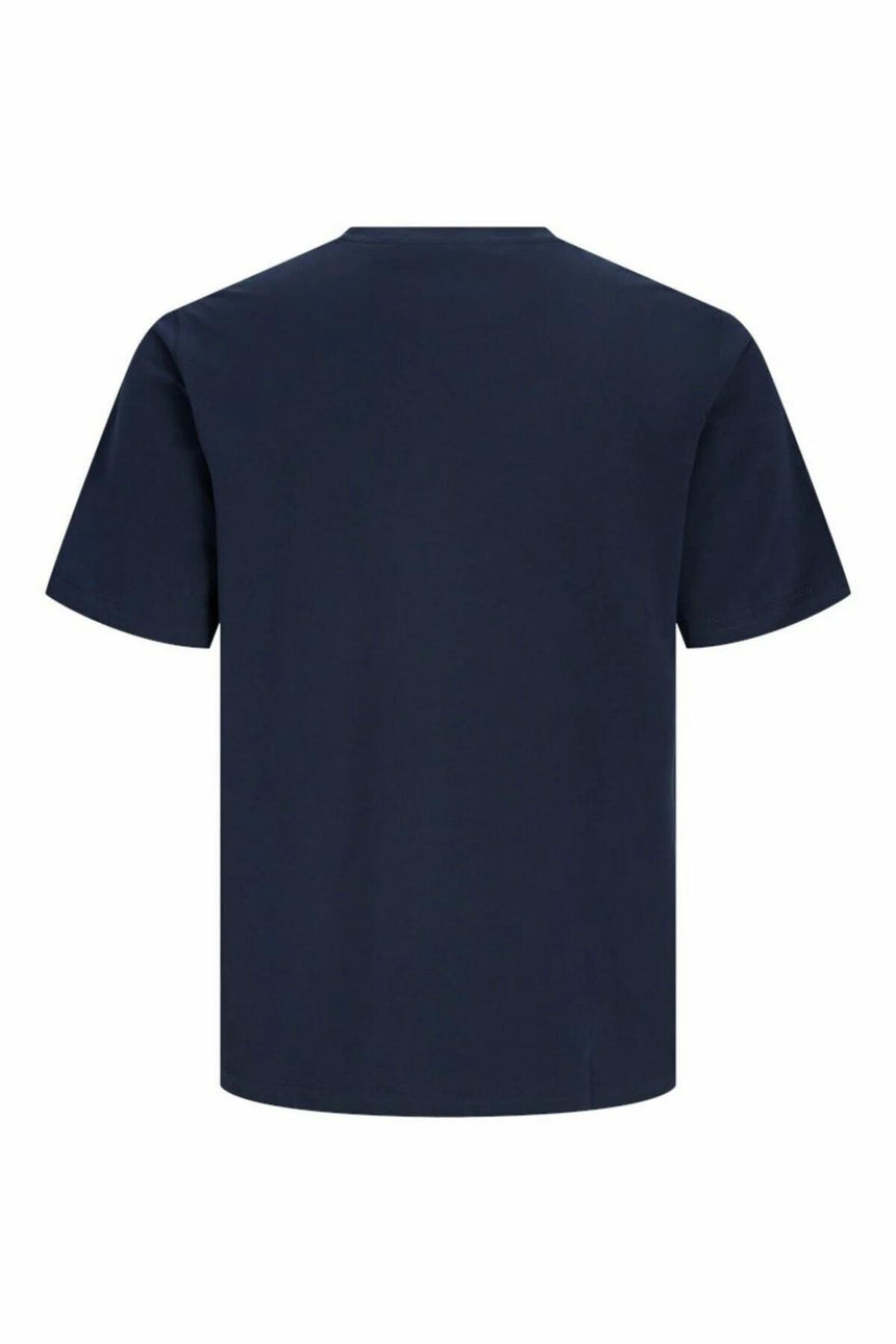 JACK&JONES JORSAVONA BOX TEE SS CN STYD SS26 12310070 - Koyu Mavi