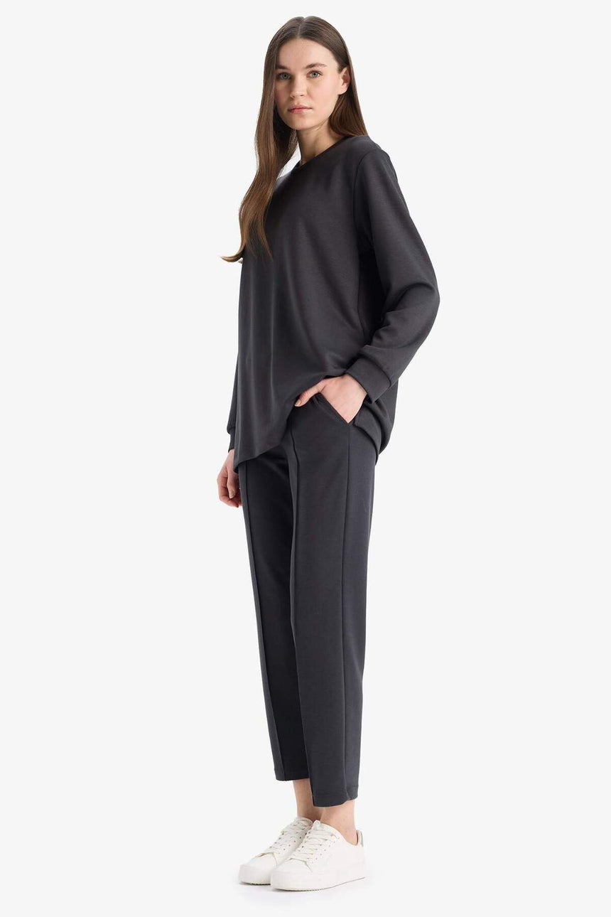 Defacto Kadın Trousers E1954Ax - Antrasit