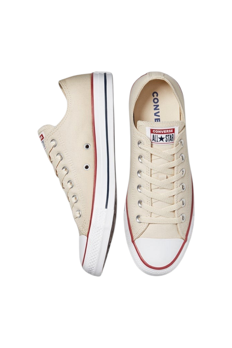 Sporline Converse Chuck Taylor All Star krem rengi pamuklu erkek sneaker ayakkabı