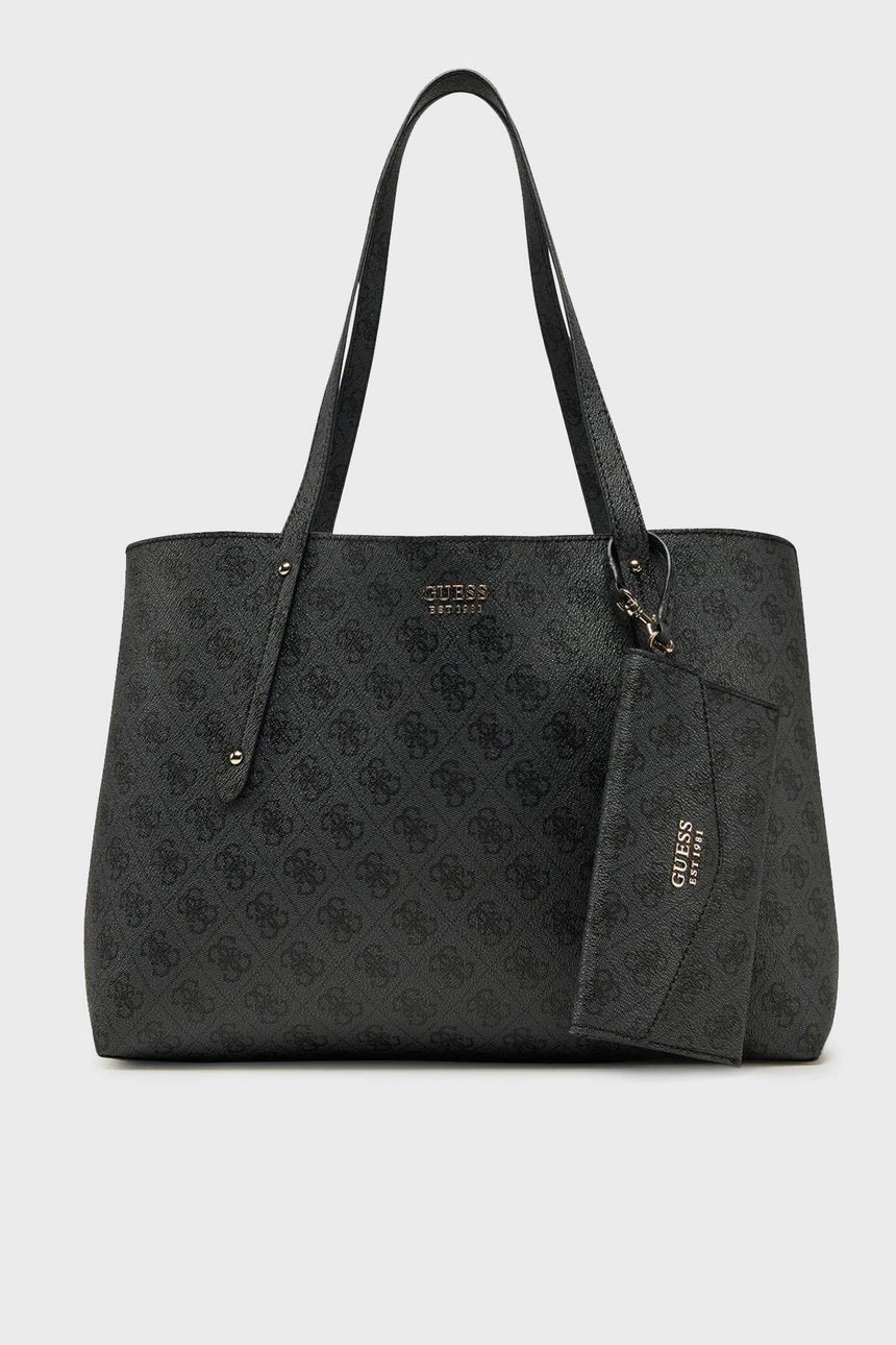 GUESS KADIN BRENTON TOTE HWLG9648230 - Ekru/ Krem