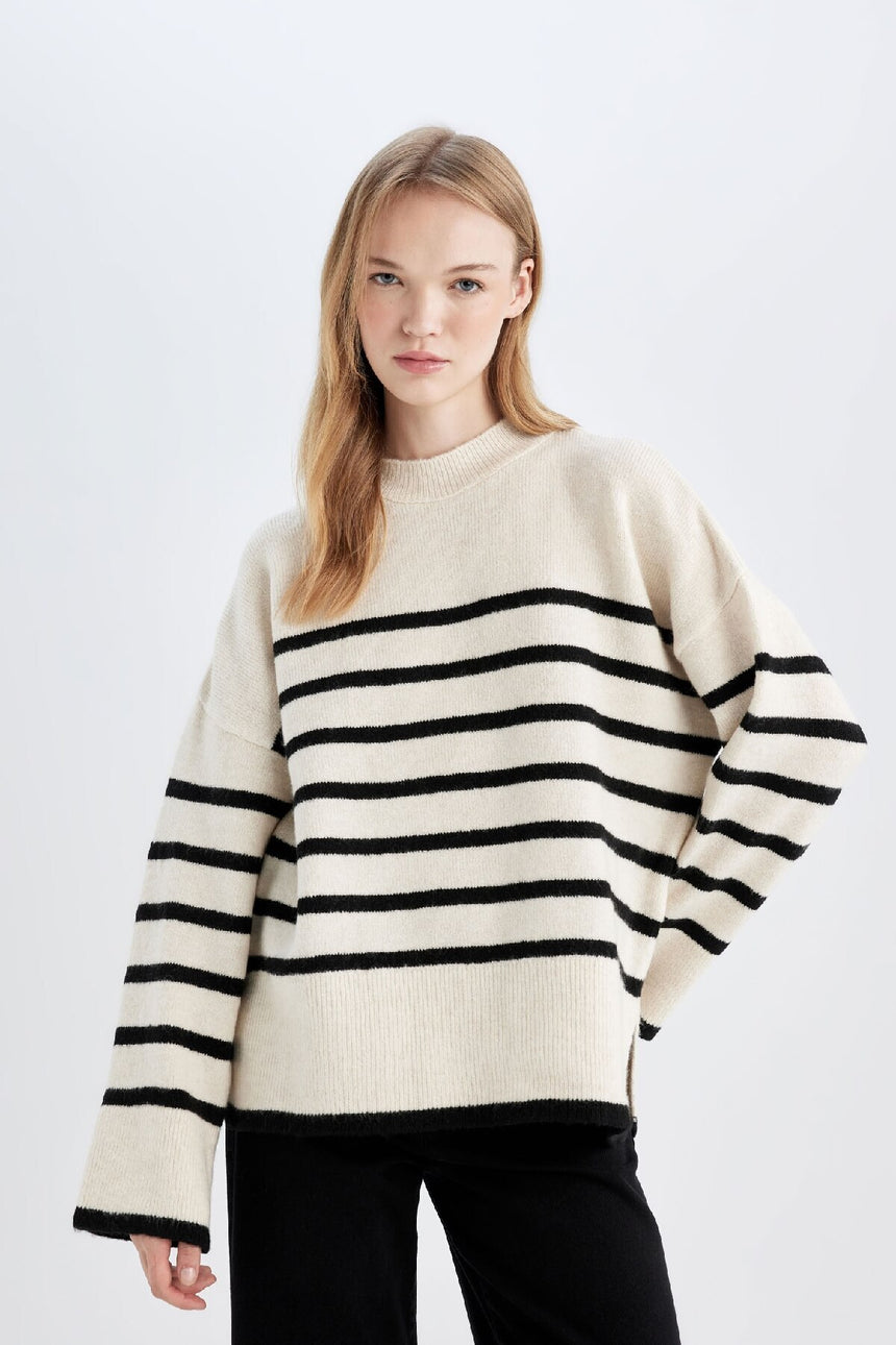 Defacto Kadın Pullover A7047Ax - Ekru