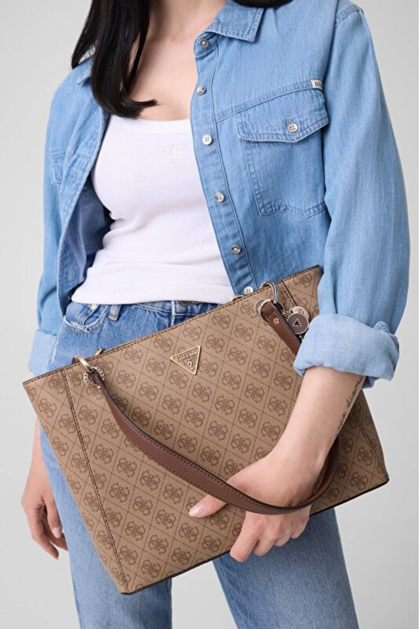 GUESS KADIN NOELLE II TOTE HWBG9672250 - Kahverengi
