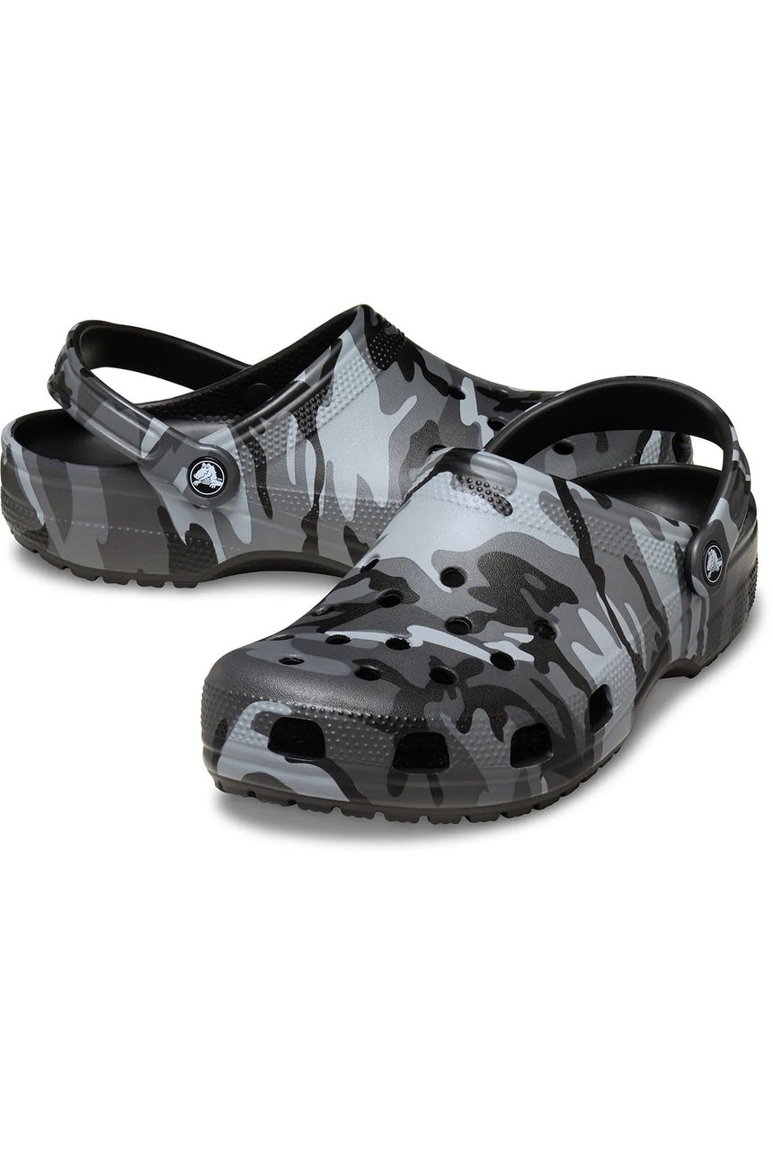 Crocs Kids Camouflage Clog 211879 - Siyah-yeşil Çocuk Terlik - Siyah-yeşil