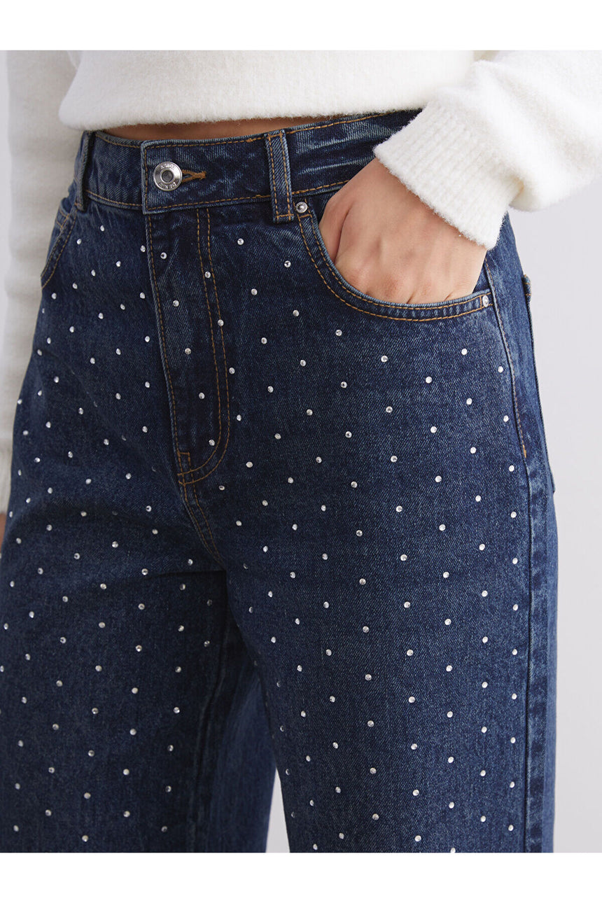 LC Waikiki Kadın Jean Pantolon W5DS19B8 - Koyu Mavi