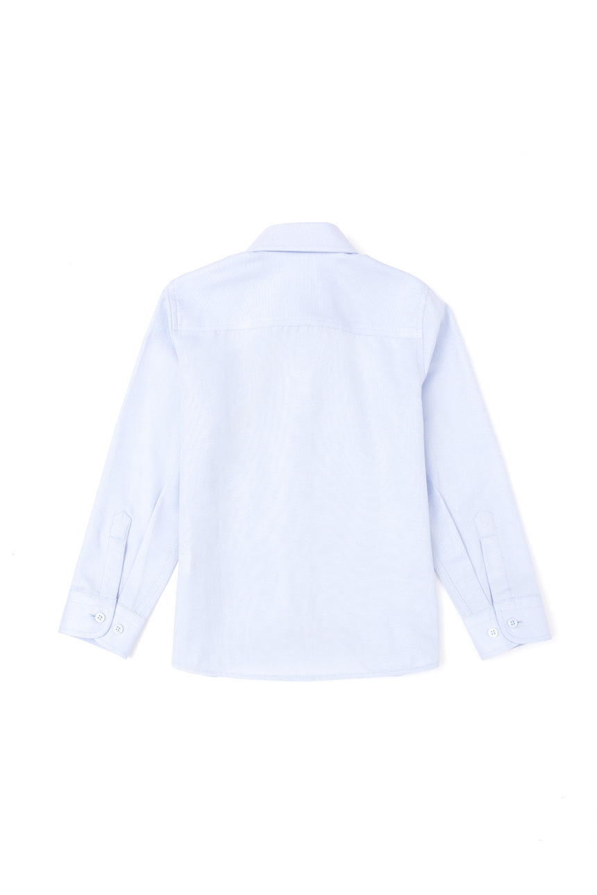 US POLO ASSN ERKEK COCUK DOKUMA GÖMLEK 1840423 - AÇIK MAVİ