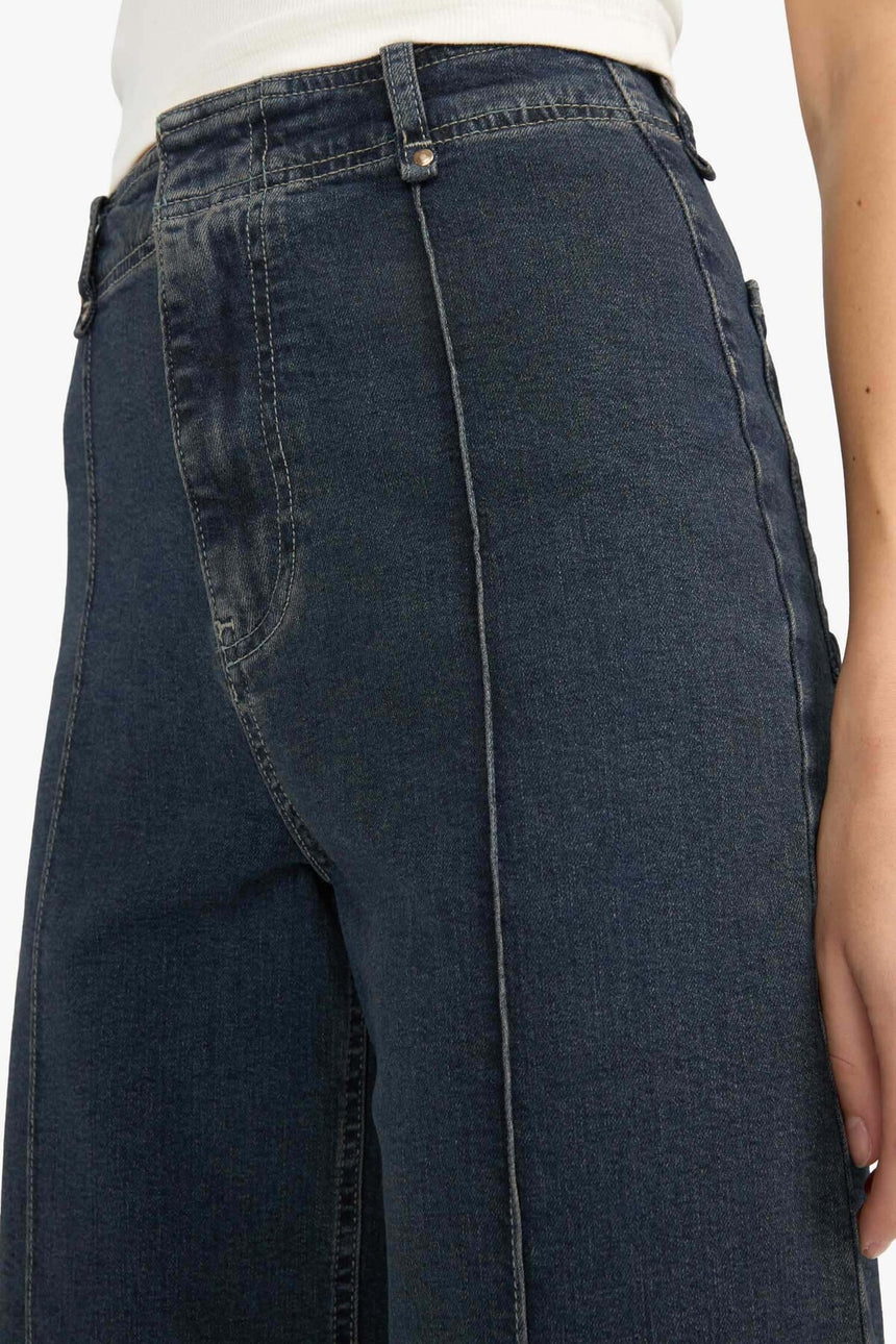 Defacto Kadın Trousers F5537AX - Koyu Mavi