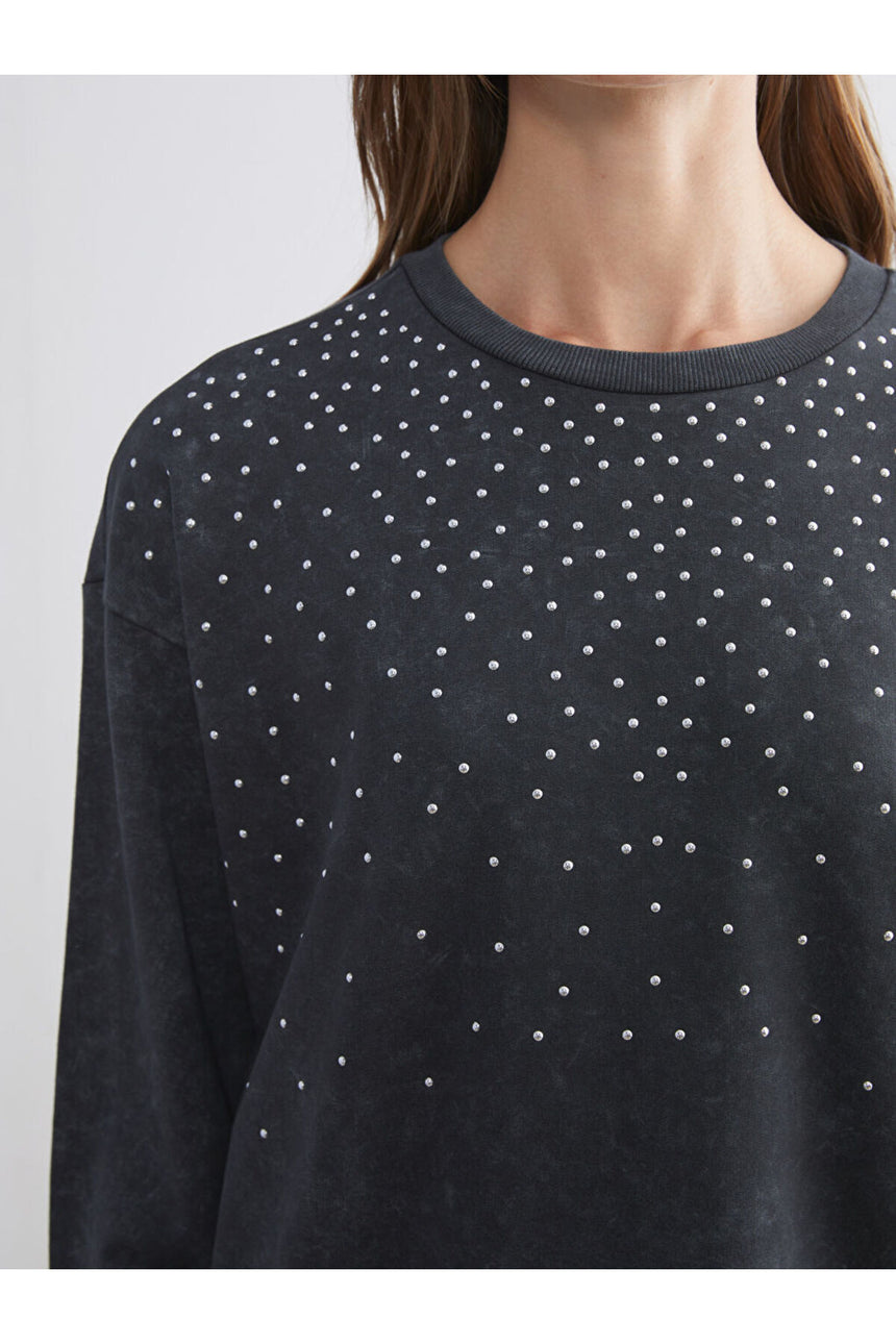LCW KADIN W5L233H8 SWT,ASEDO-SWEATSHIRT - Gri