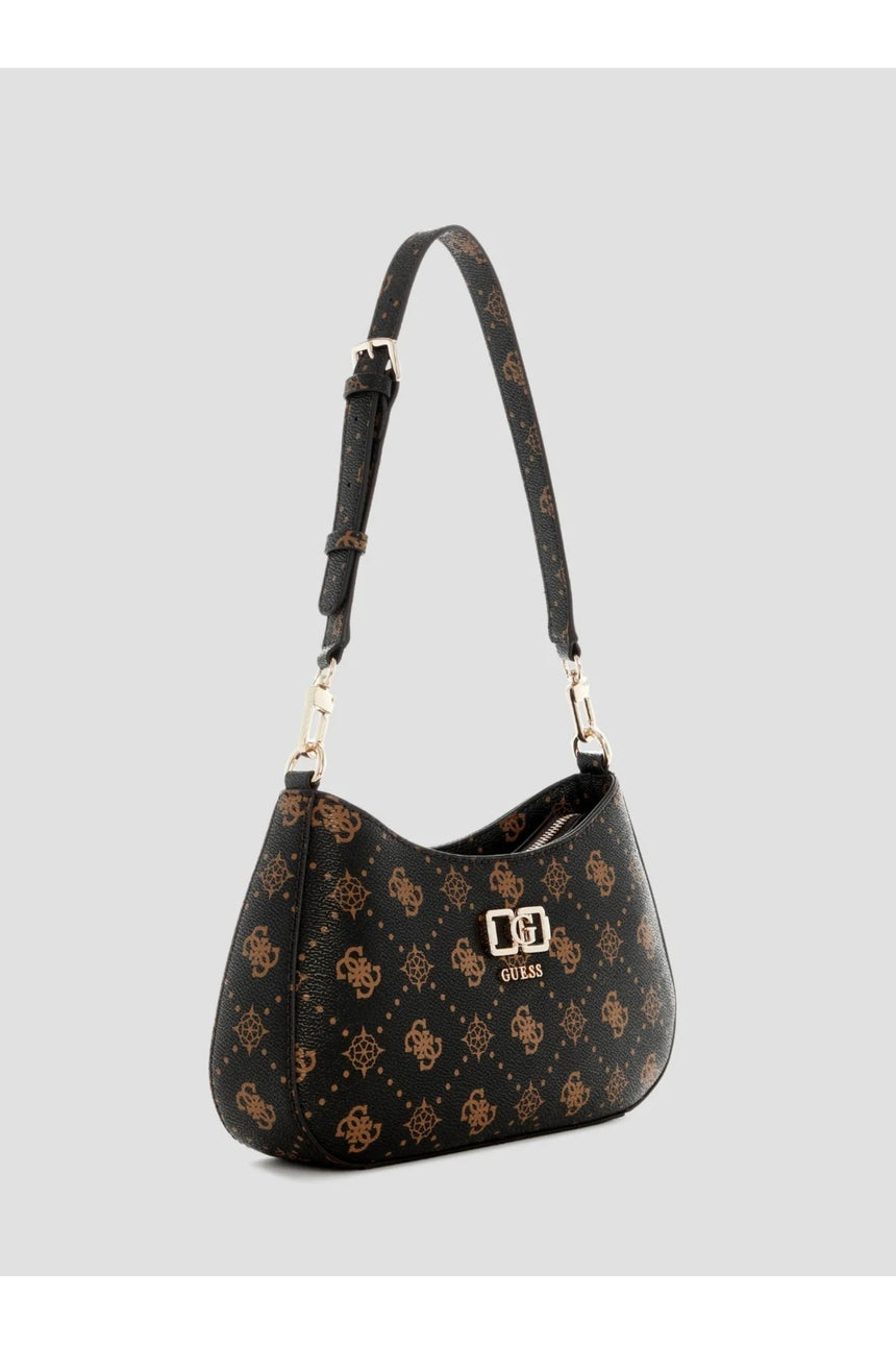 Guess Emelie Logo Kadın Omuz Çantası HWGP9928180 - Parlak Yeşil