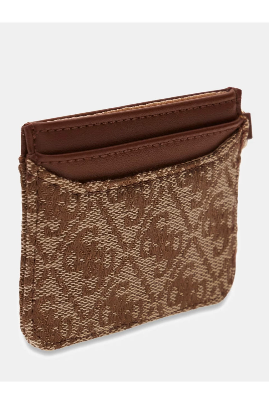 GUESS KADIN CARD CASE RW7561P6201 - Açık Bej/ Kahverengi