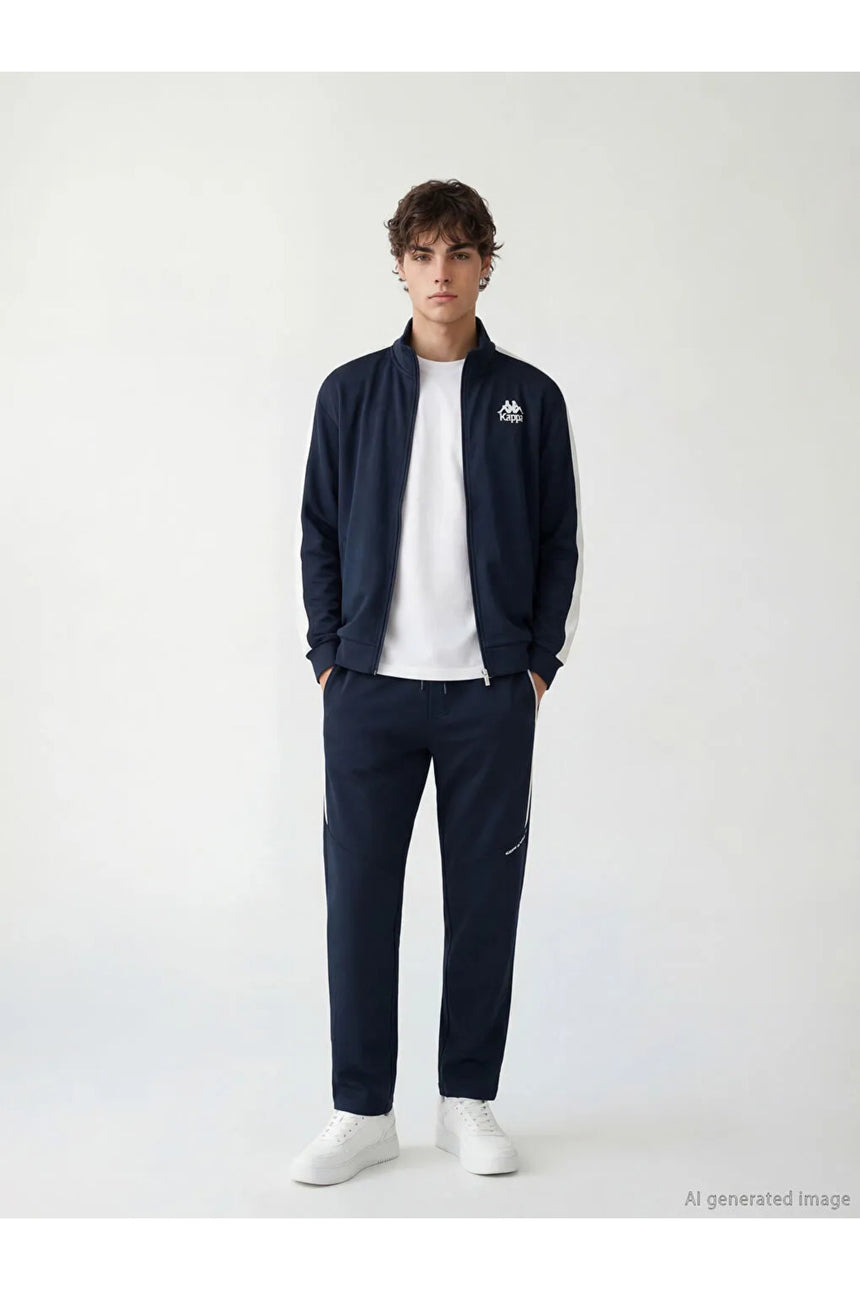 LC Waikiki Erkek Kappa Fermuarlı Sweatshirt S6LB37B8 - Koyu Lacivert
