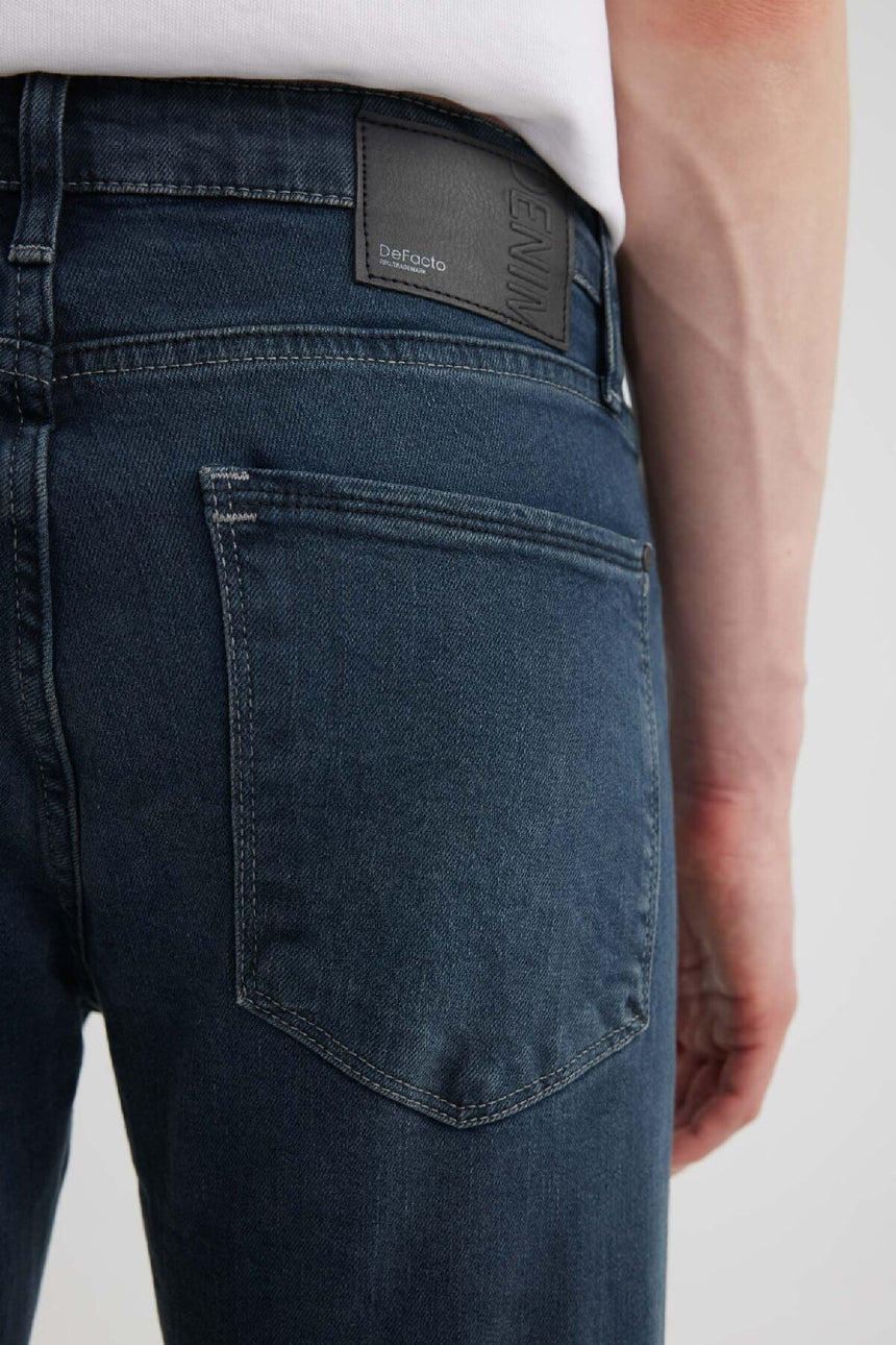 DeFacto Erkek Jean Pantolon B4538AX - Mavi Siyah