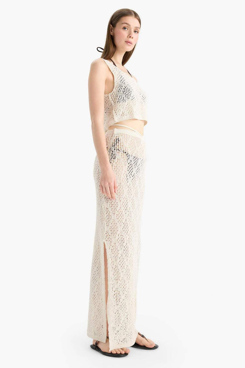 Defacto Kadın Beachwear B6888Ax - Ekru