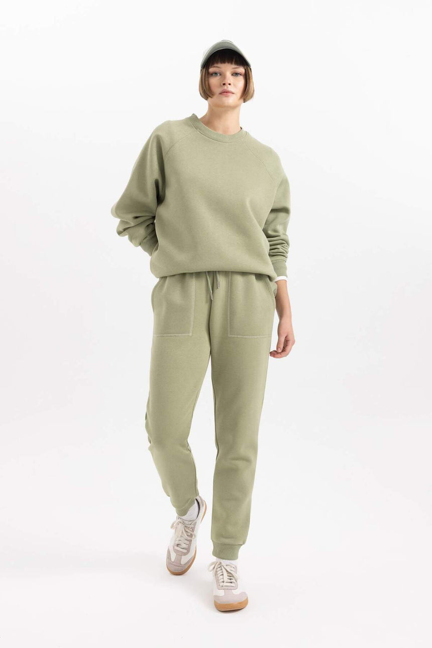 Defacto Kadın Trousers V2699AZ - Açık Haki Yeşili
