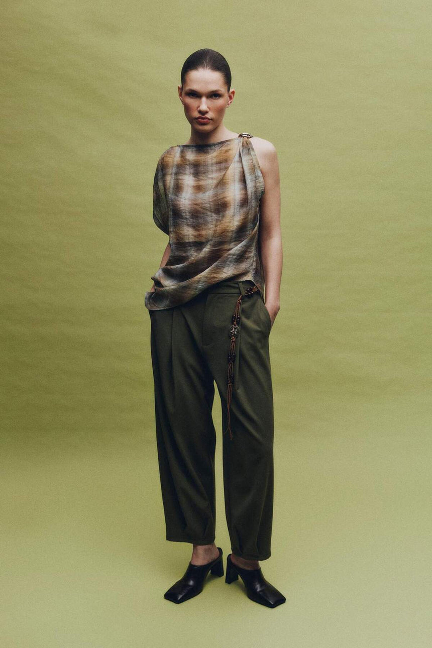 Defacto Kadın Sleeveless Blouse H2633AX - Koyu Yeşil