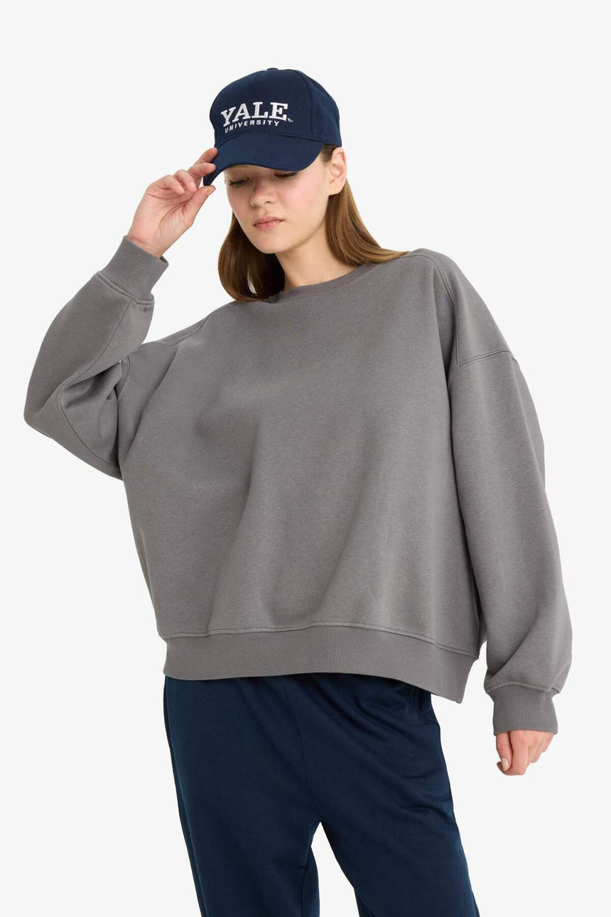 DeFacto Kadın Sweatshirt A4177AX - Gri