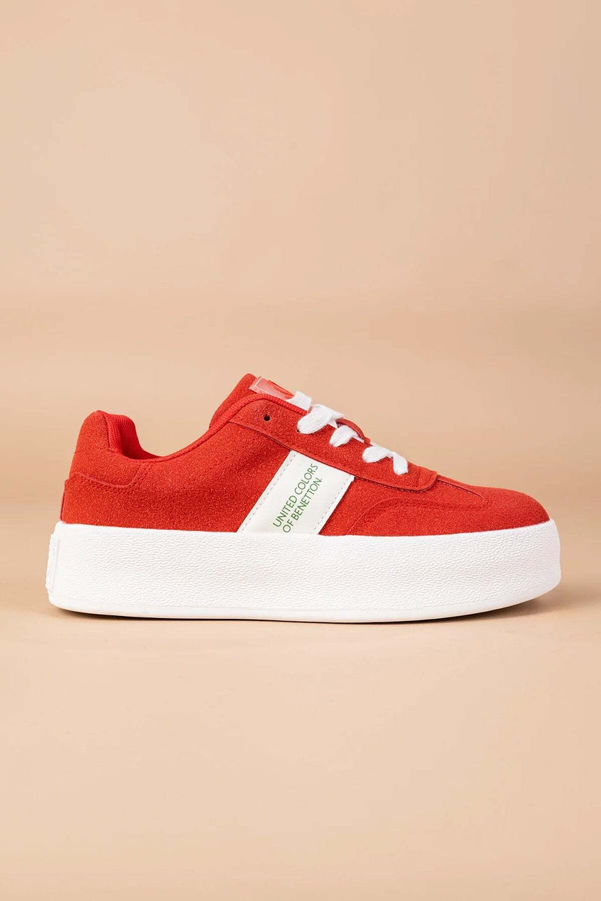 BENETTON SPOR AYAKKABI BNI-11241 - Kırmızı