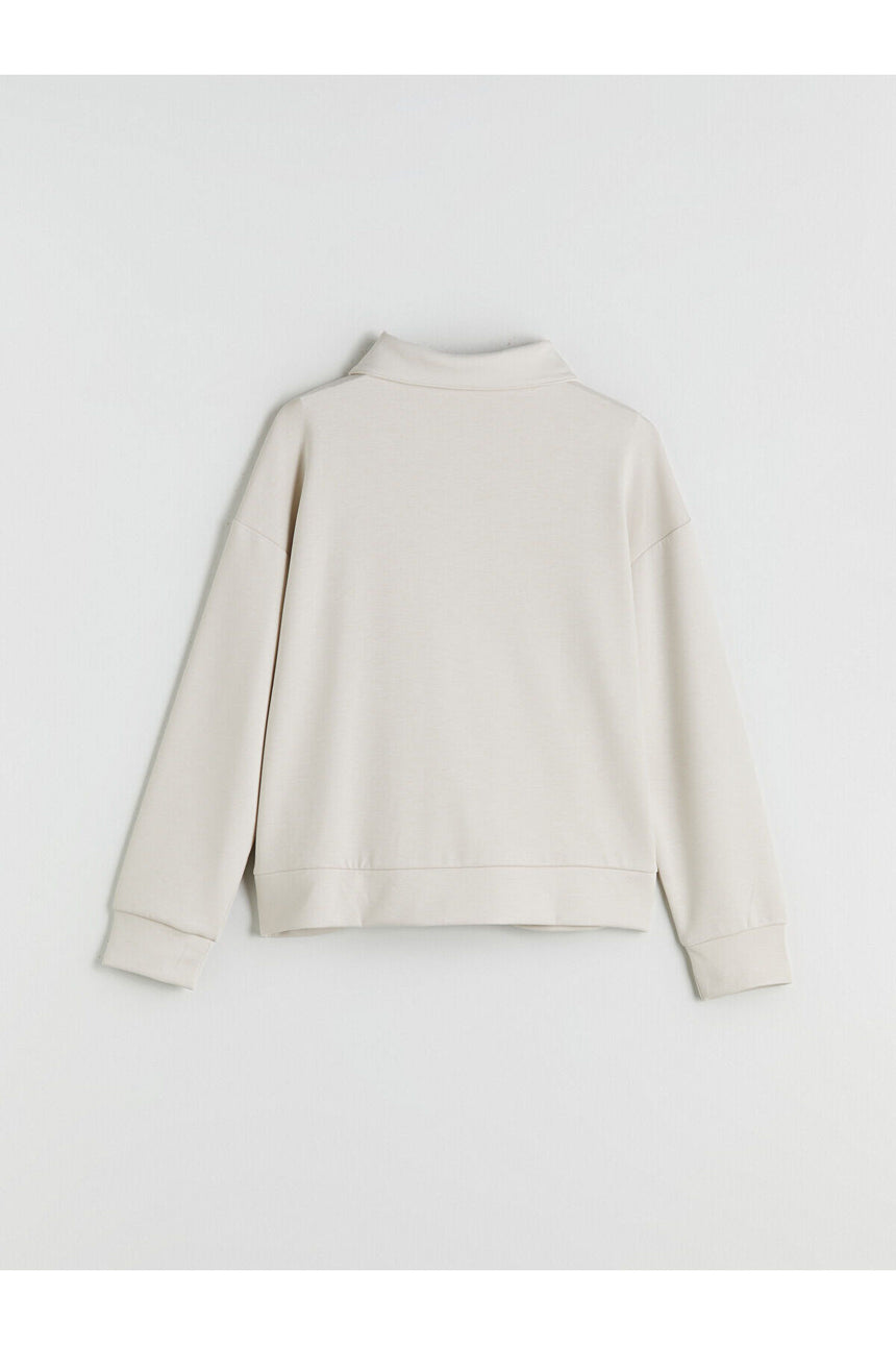 LC Waikiki Kadın Sweatshirt W5I758L8 - Açık Gri
