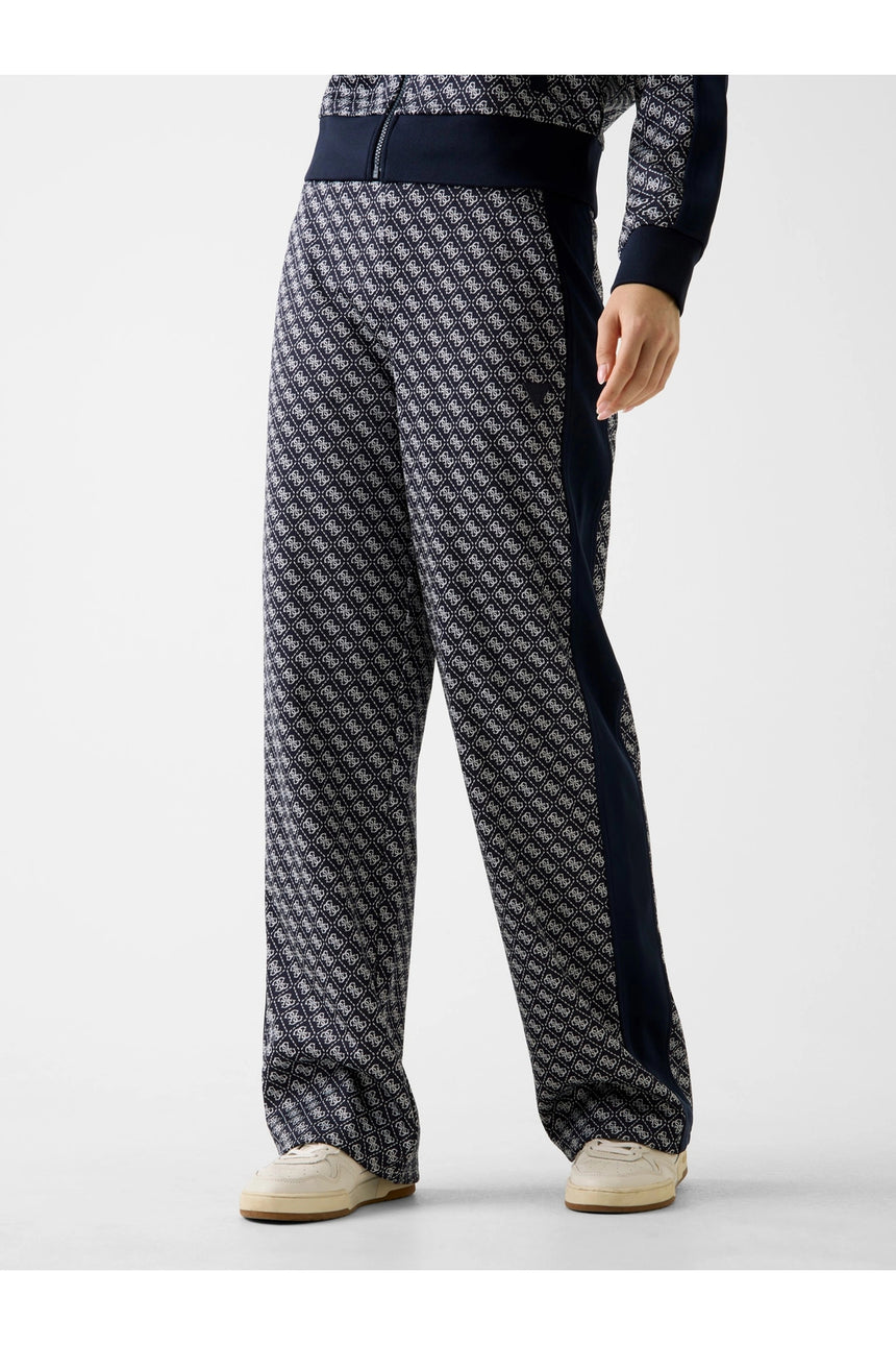 GUESS KADIN MAYA 4G WIDE LEG PAN V6RB09K2042 - Koyu Lacivert
