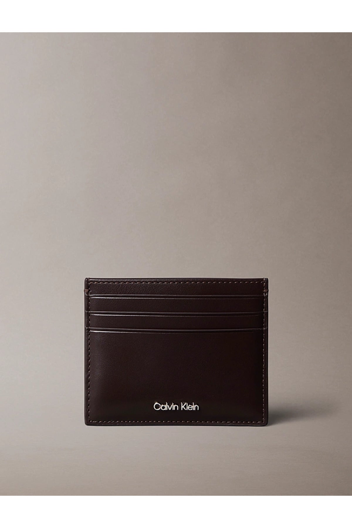 Calvin Klein Raised Cardholder Erkek Kartlık LV04D1230G - Kahverengi