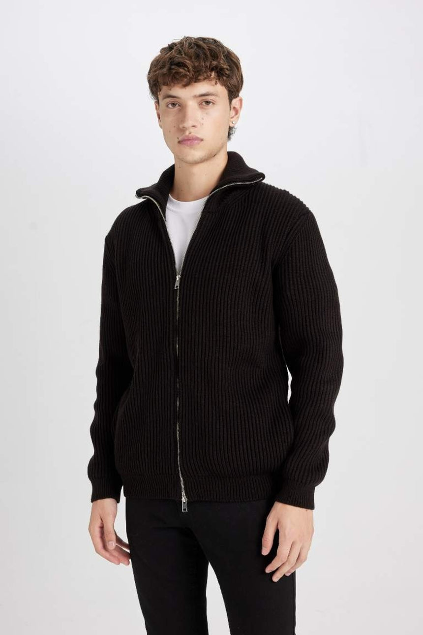 Defacto Erkek Cardigan C9014Ax - Kahverengi