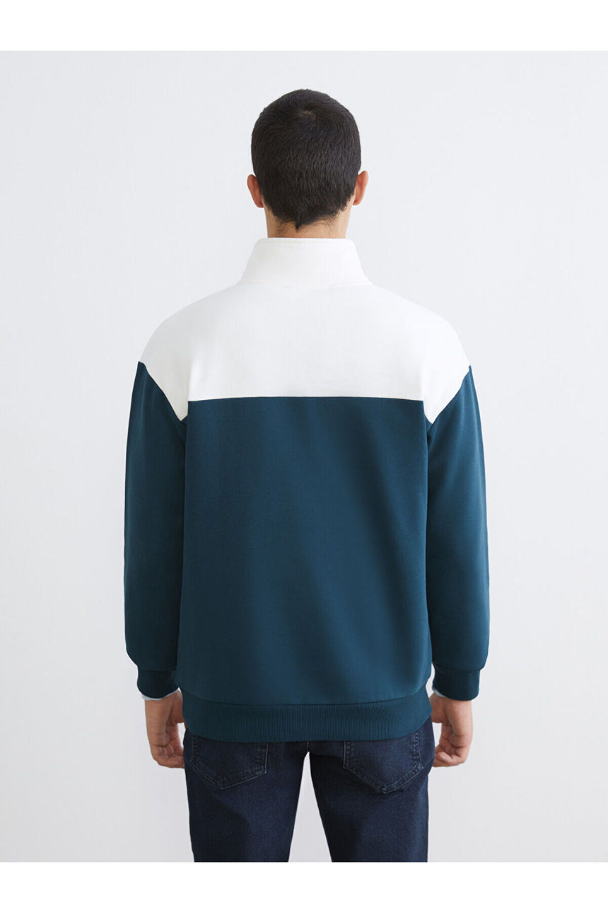 LC Waikiki Erkek Sweatshirt W5GL45E8 - Petrol Mavisi