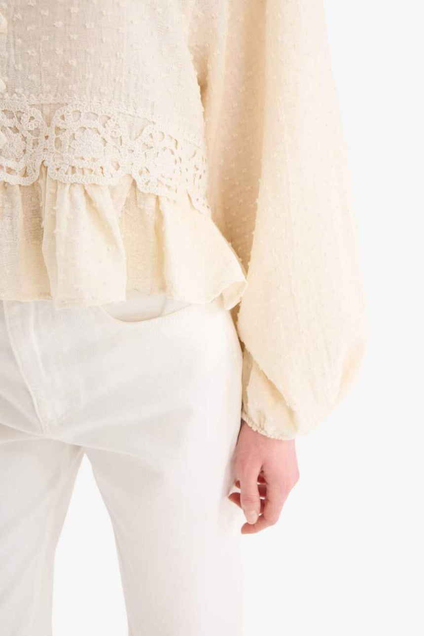 Defacto Kadın Long Sleeve Tunic D4397Ax - Kahverengi / Kum Beji