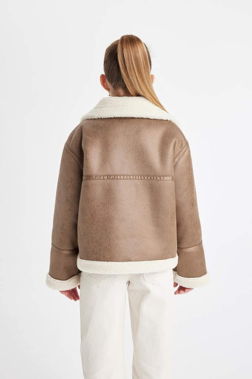 Defacto Çocuk Pu Mont C4979A8 - Kahverengi