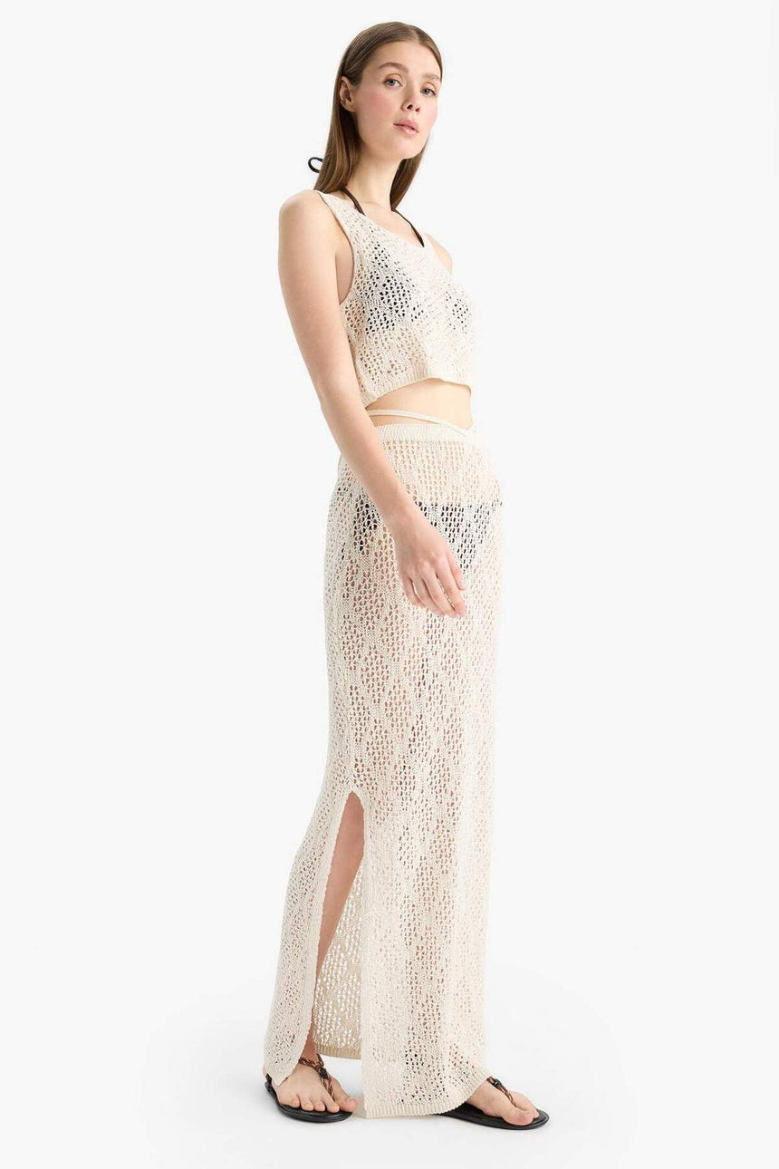 Defacto Kadın Beachwear B6888Ax - Ekru