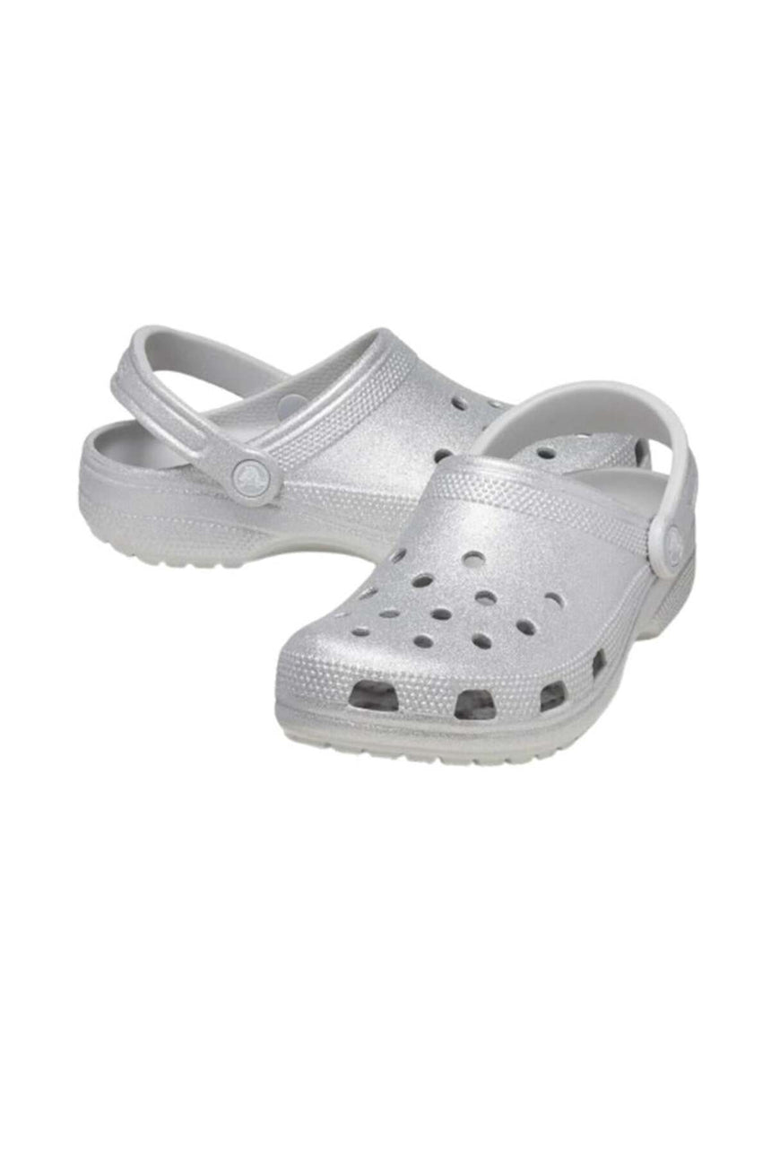 Crocs Unisex Classic Glitter Clog Cr2914 - Simli Gümüş