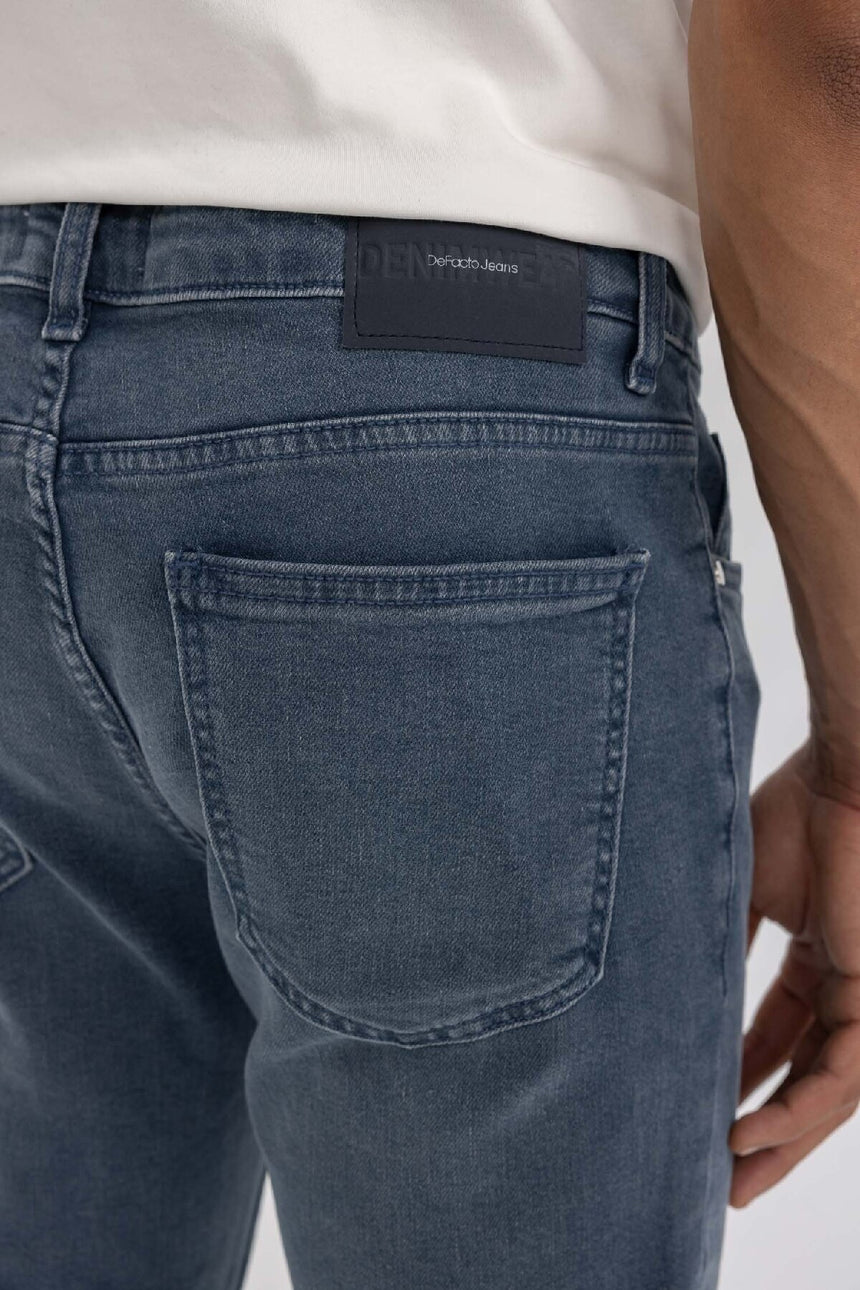 DeFacto B3622AX Erkek Jean Pantolon - Mavi / Gri