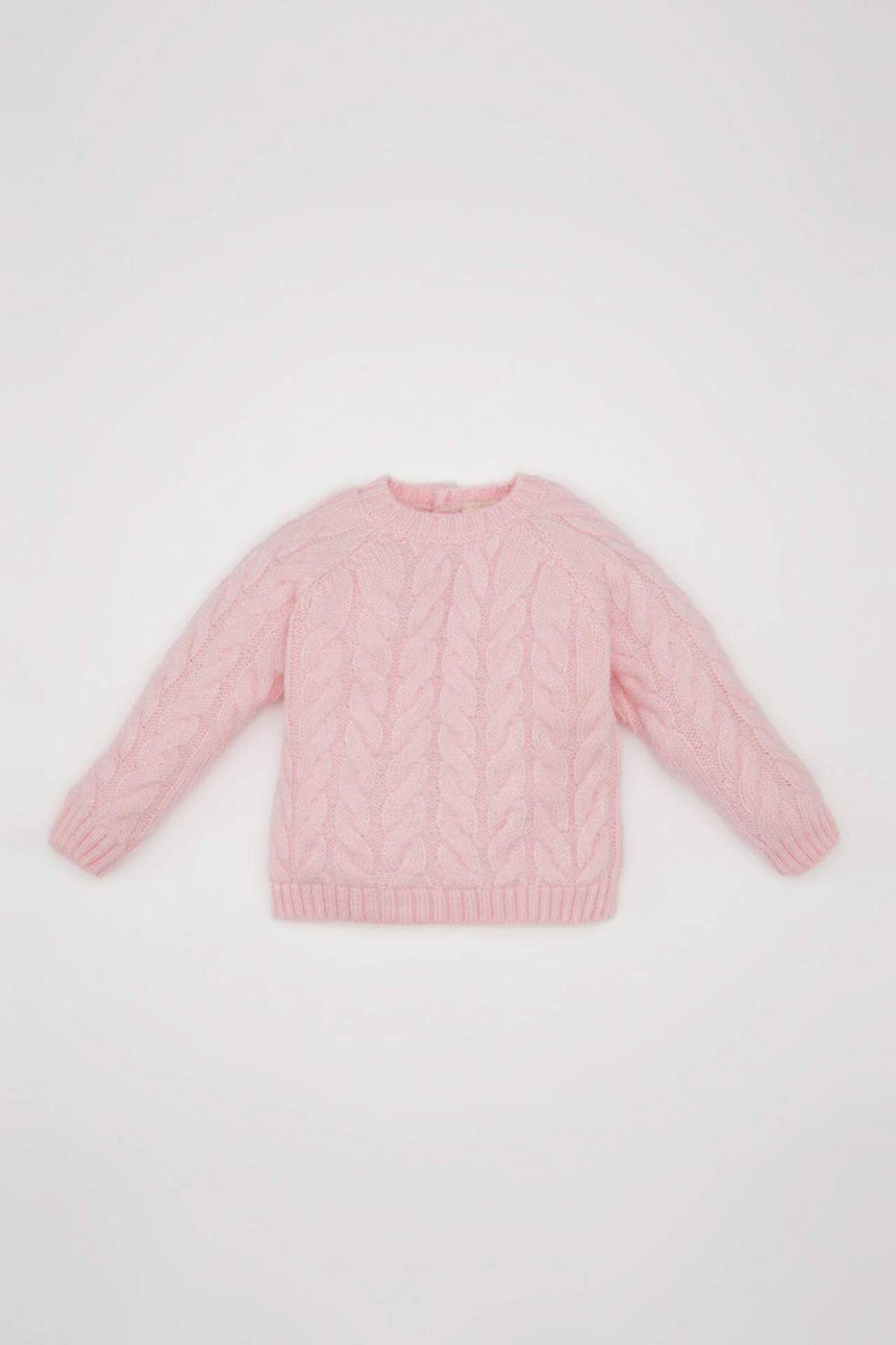 DeFacto Çocuk Kazak D0354A5 - Açık Pembe