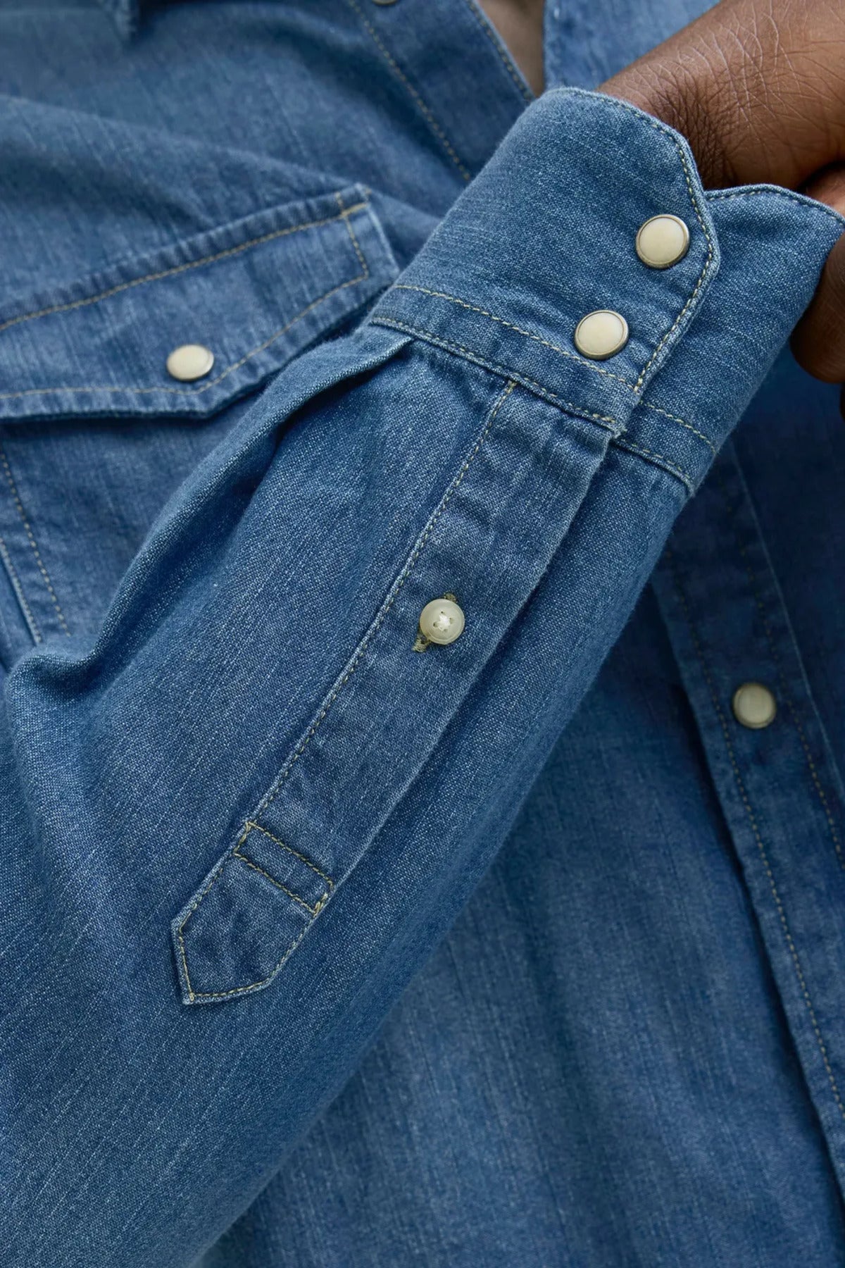 Jack & Jones Sheridan Erkek Denim Gömlek 12138115 - Mavi