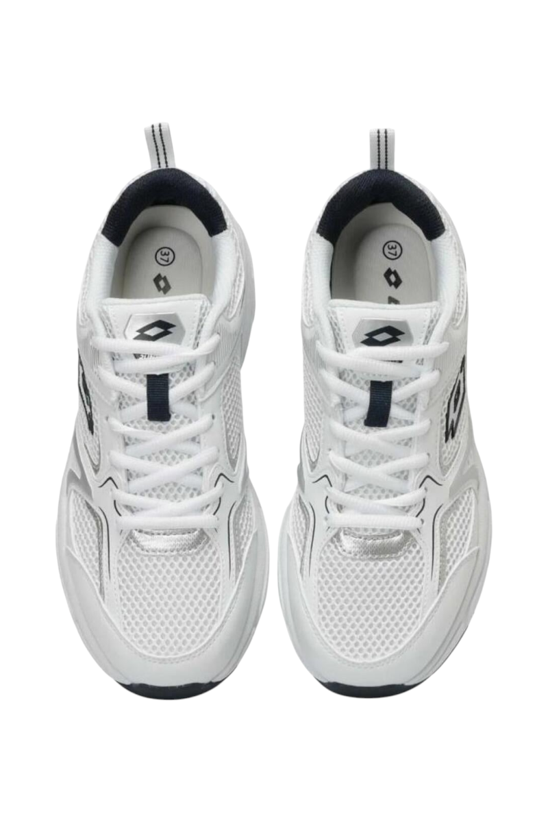 Sporline Lotto Athens beyaz erkek sneaker, tekstil ve suni deri karışımlı, üstten görünüm