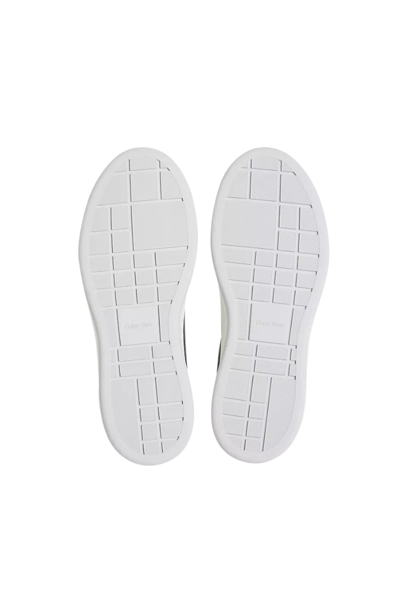 Sporline Calvin Klein kadın siyah deri sneaker ayakkabı taban görünümü