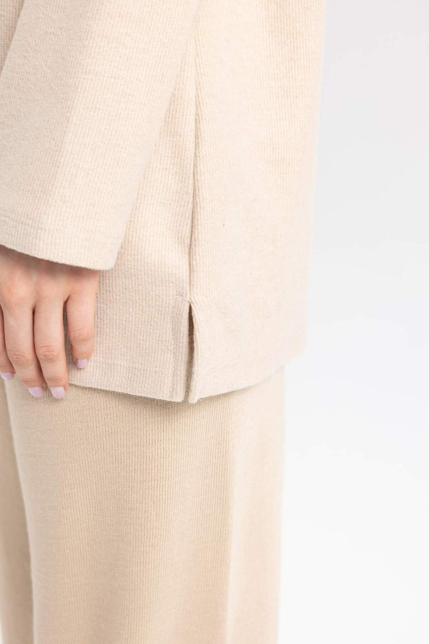 Defacto Kadın Long Sleeve Tunic B3552Ax - Açık Kahve