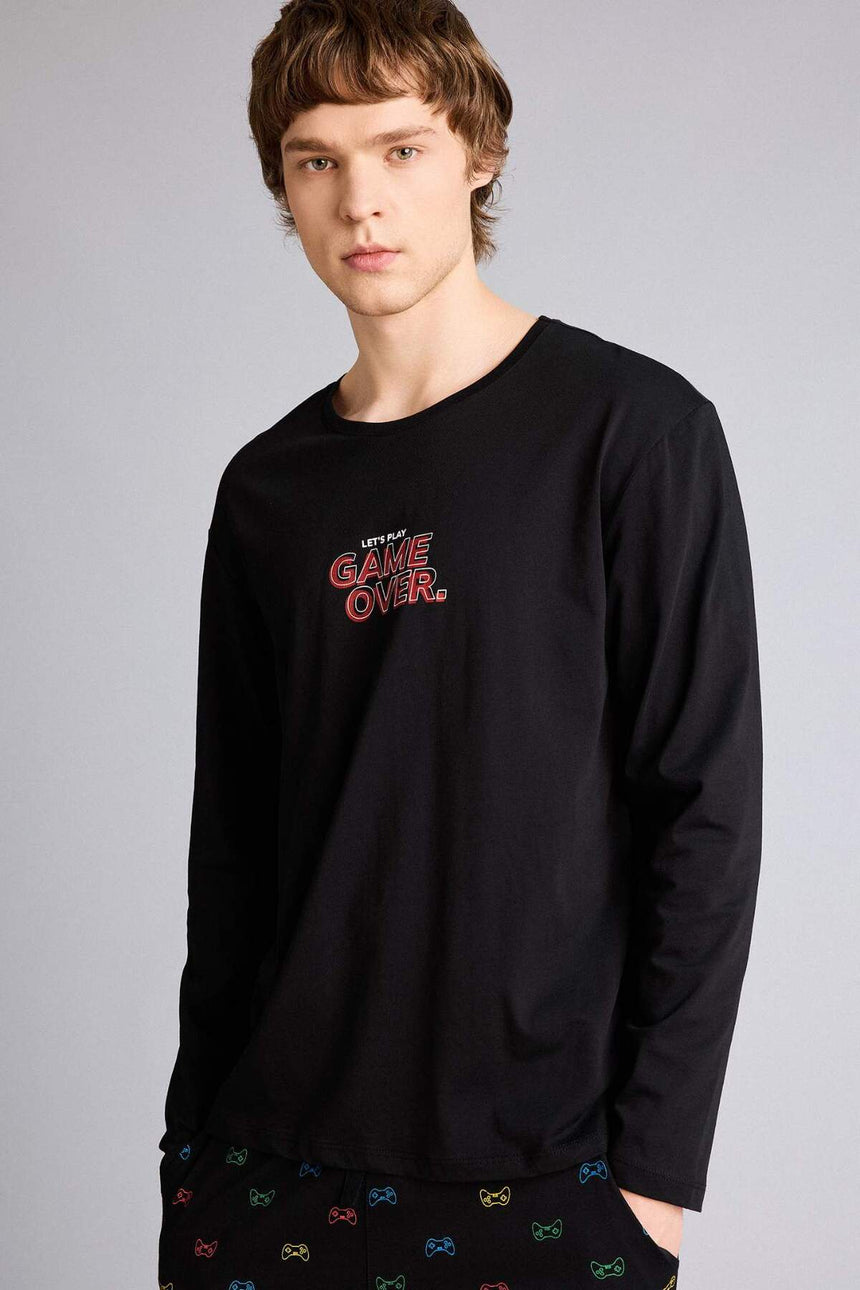 Defacto Erkek Homewear G8125AX - Siyah