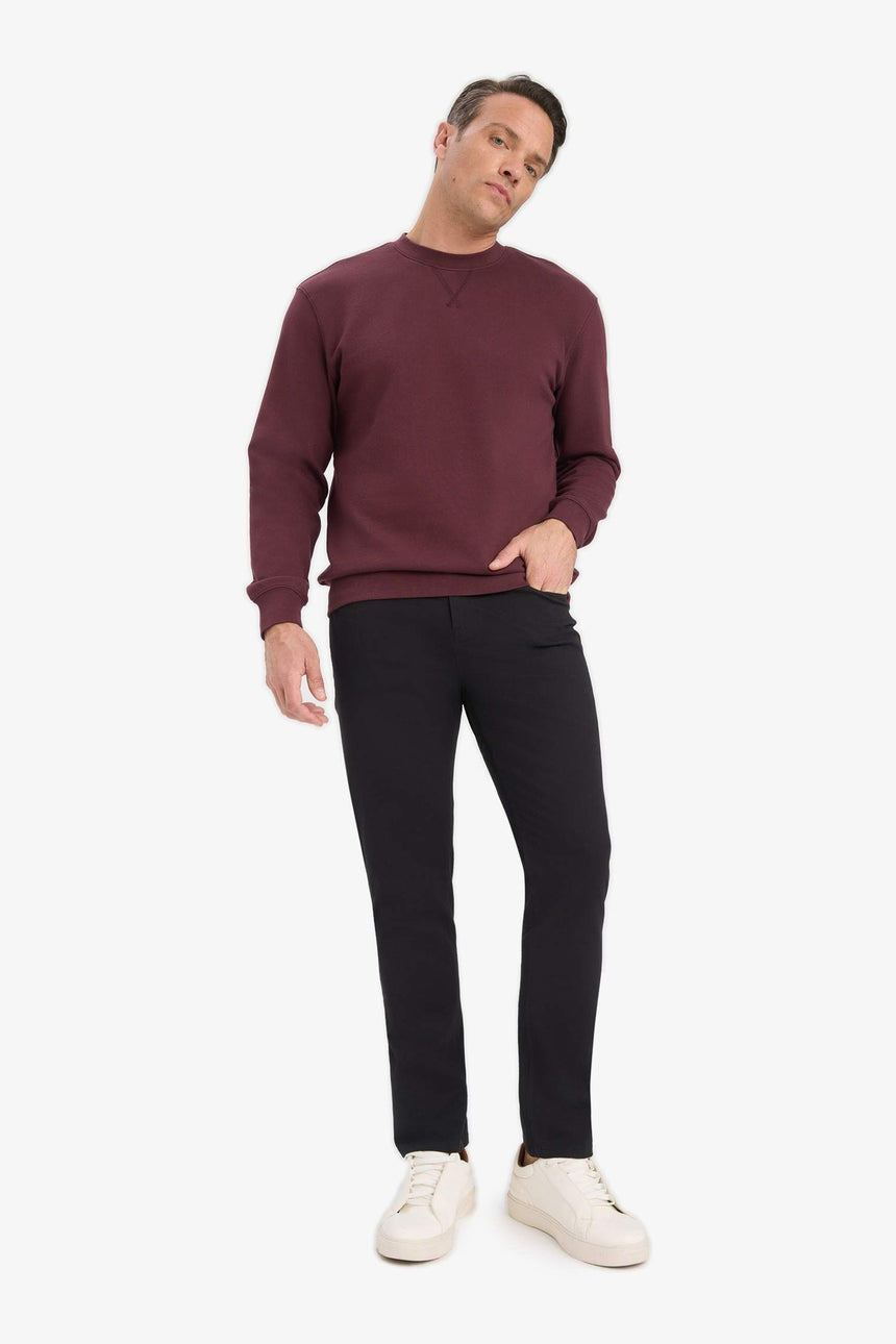 DeFacto Erkek Sweatshirt E8339AX - Bordo