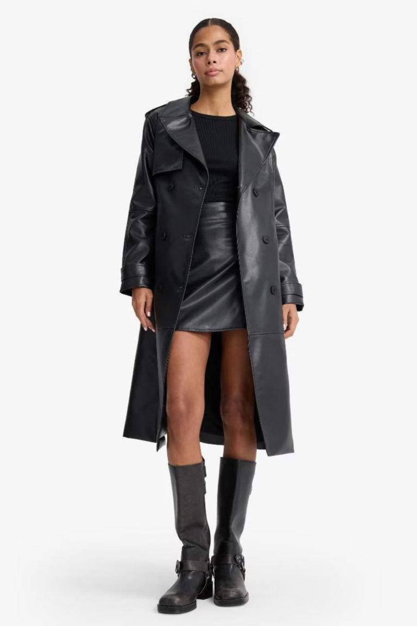 Defacto Kadın Trenchcoat E9873AX - Siyah