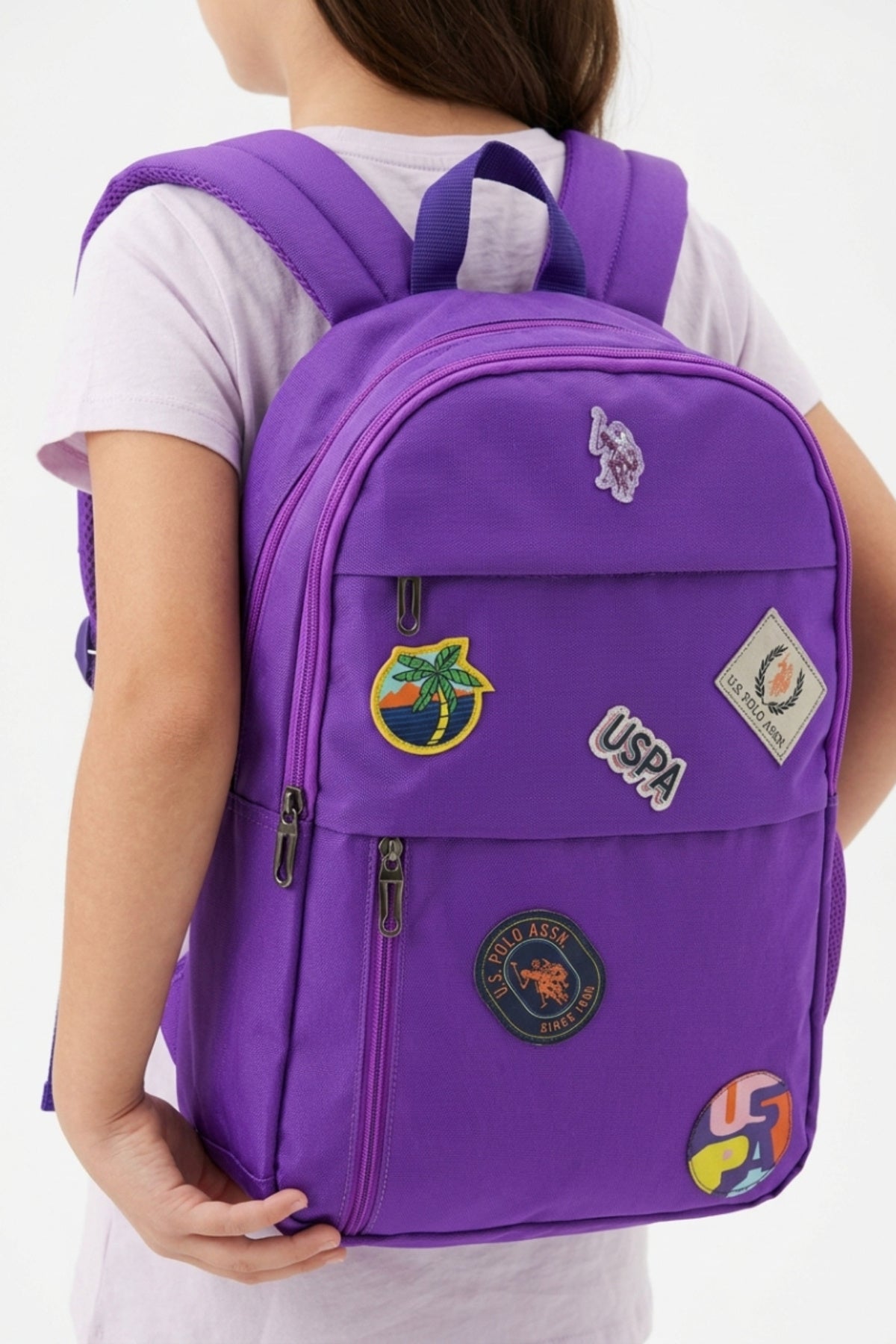 U.S. Polo Assn. Kız Çocuk Sırt Çantası 26040 - Mor