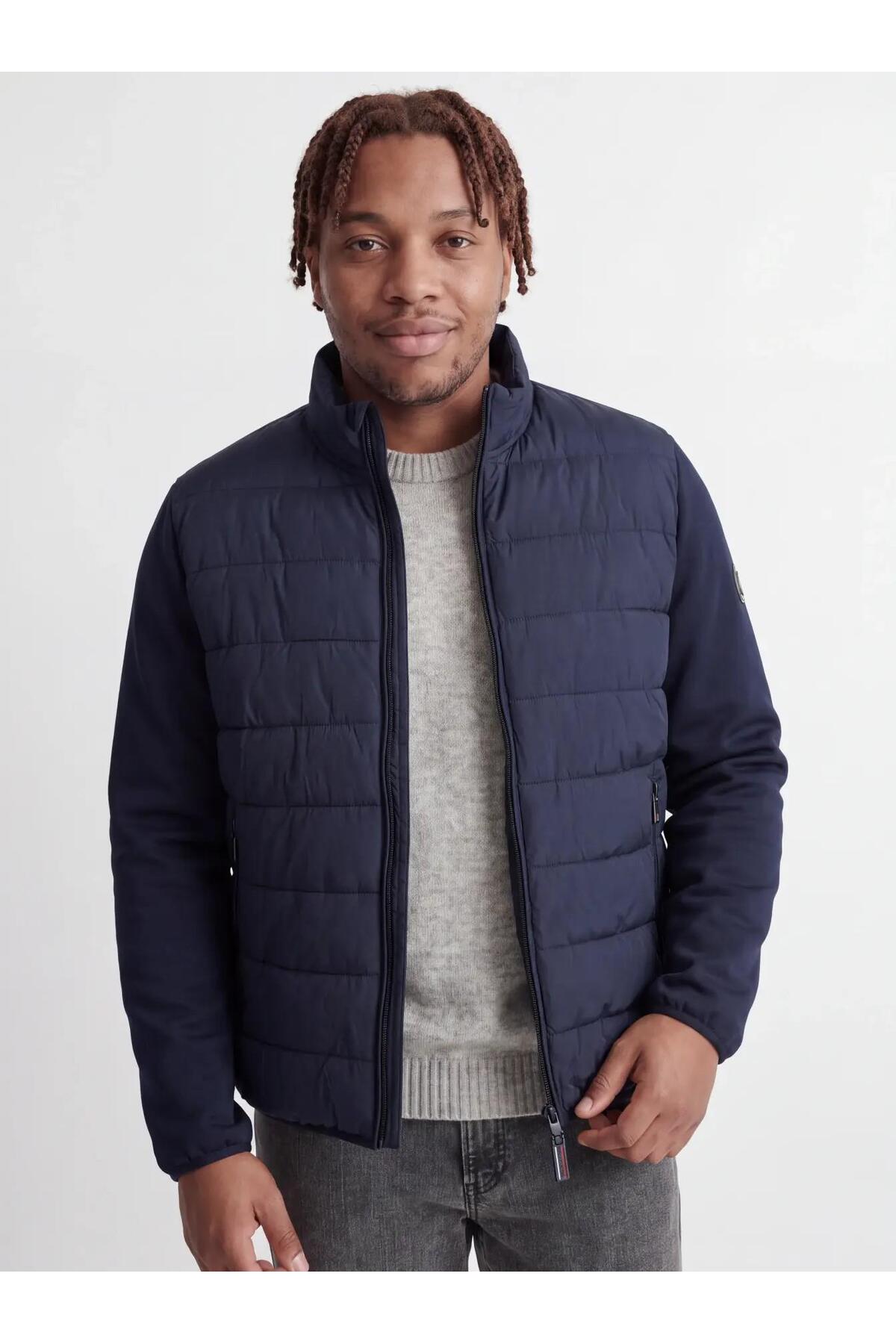 Jack & Jones Tate Erkek Büyük Beden Hibrit Ceket 12299455 - Koyu Mavi
