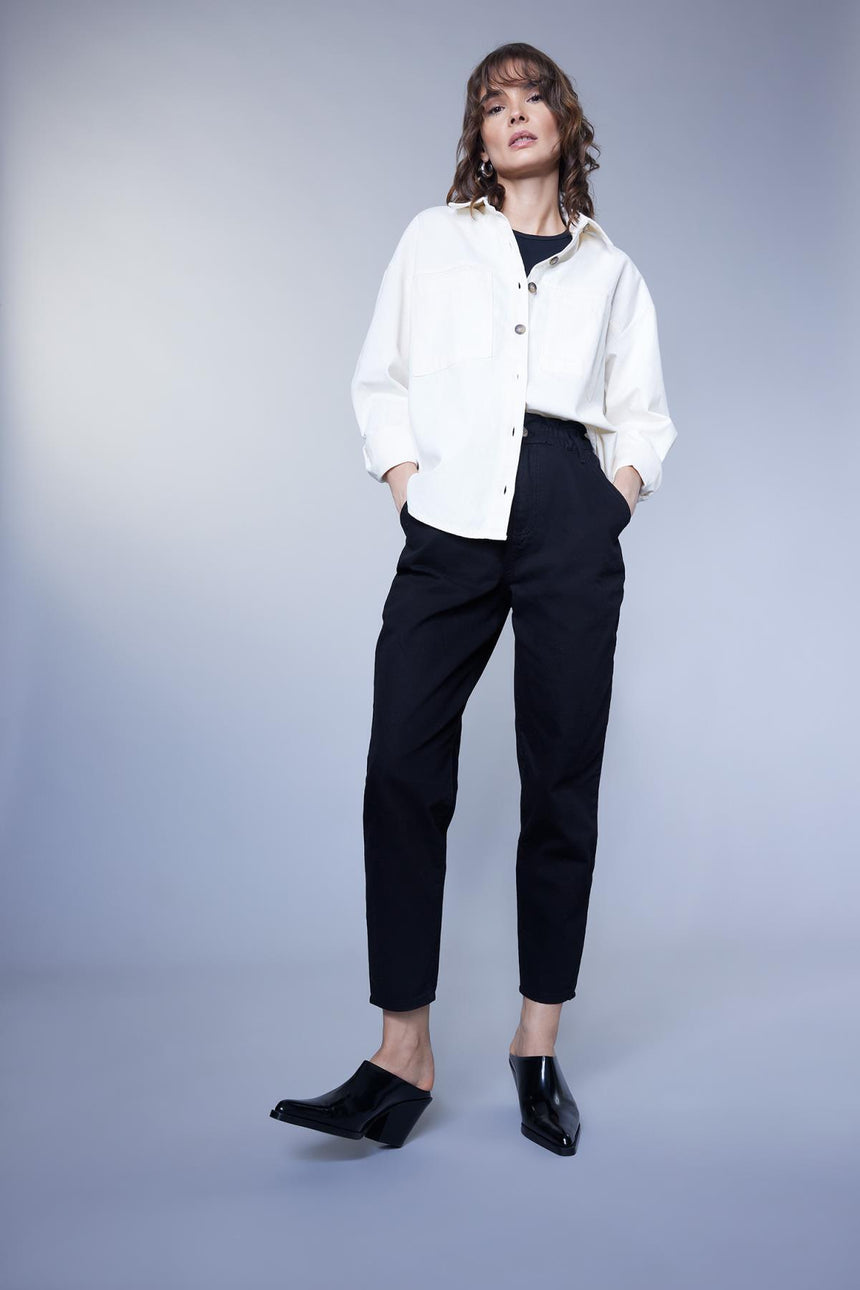 DeFacto Kadın Wide Leg Pantolon S2790AZ - Siyah