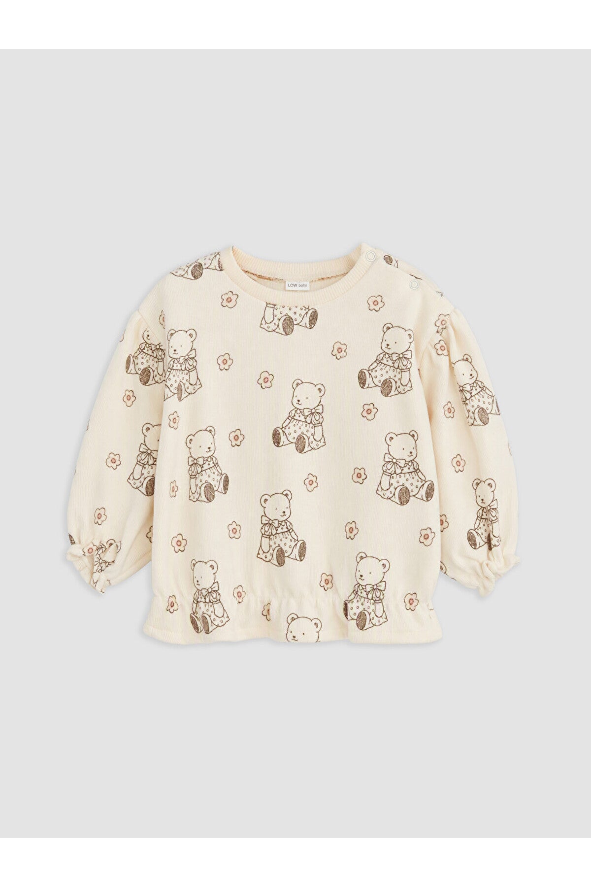 LC Waikiki Çocuk Sweatshirt Tayt Takımı W64008D1 - Krem