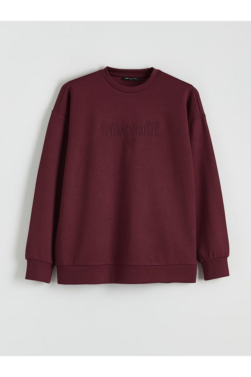 LC Waikiki Kadın Sweatshirt W5M855D8 - Koyu Mor