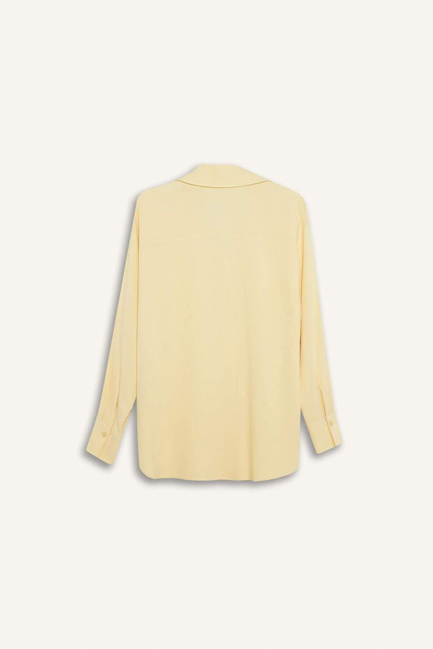 Defacto Kadın Long Sleeve Shirt E2208Ax - Açık Sarı