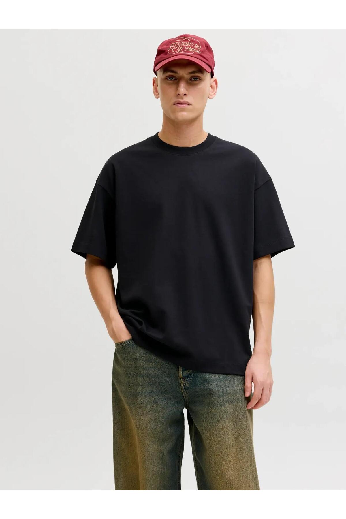 Jack & Jones Barron Erkek T-Shirt 12298906 - Siyah