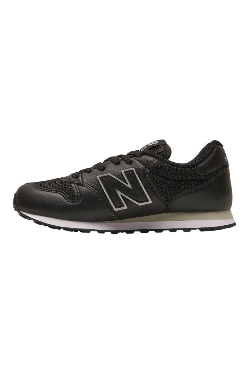 Sporline New Balance GW500BLB siyah ve gri kadın günlük spor ayakkabı, retro tasarımlı kauçuk tabanlı model