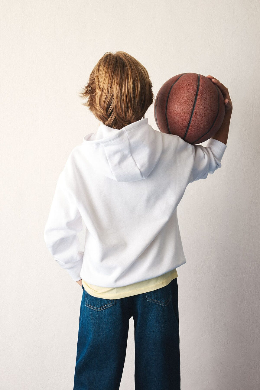 DeFacto Çocuk Sweatshirt F4085A8 - Beyaz