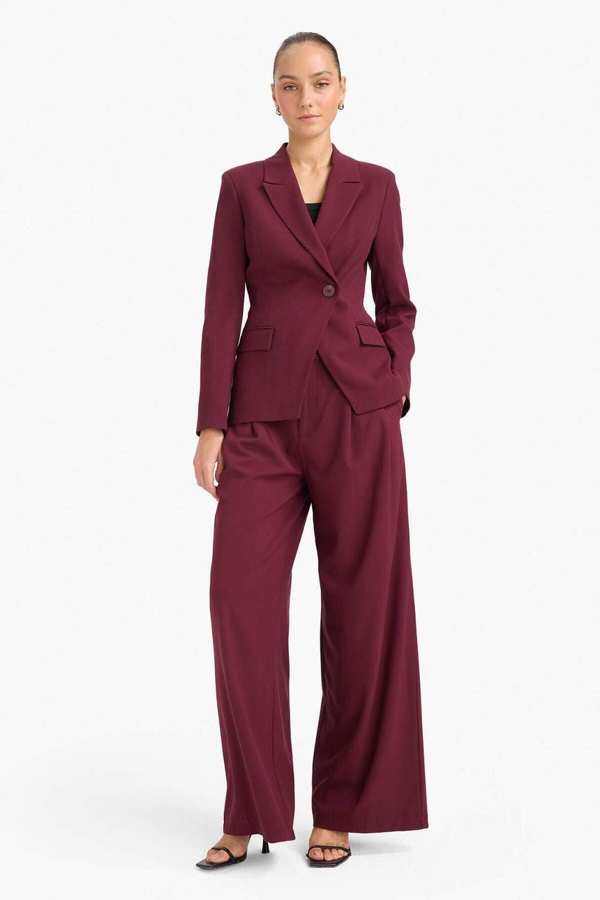 Defacto Kadın Blazer F7441Ax - Bordo